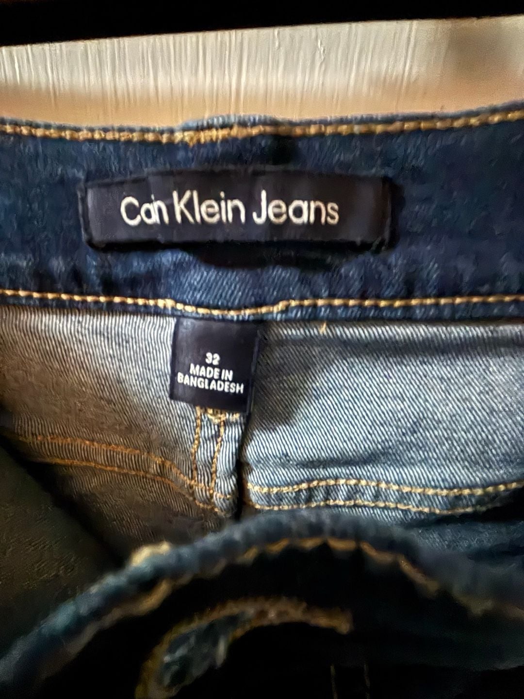 Calvin Klein Jeans Women's High Rise Dark Wash Utility Denim Shorts Size 32 3