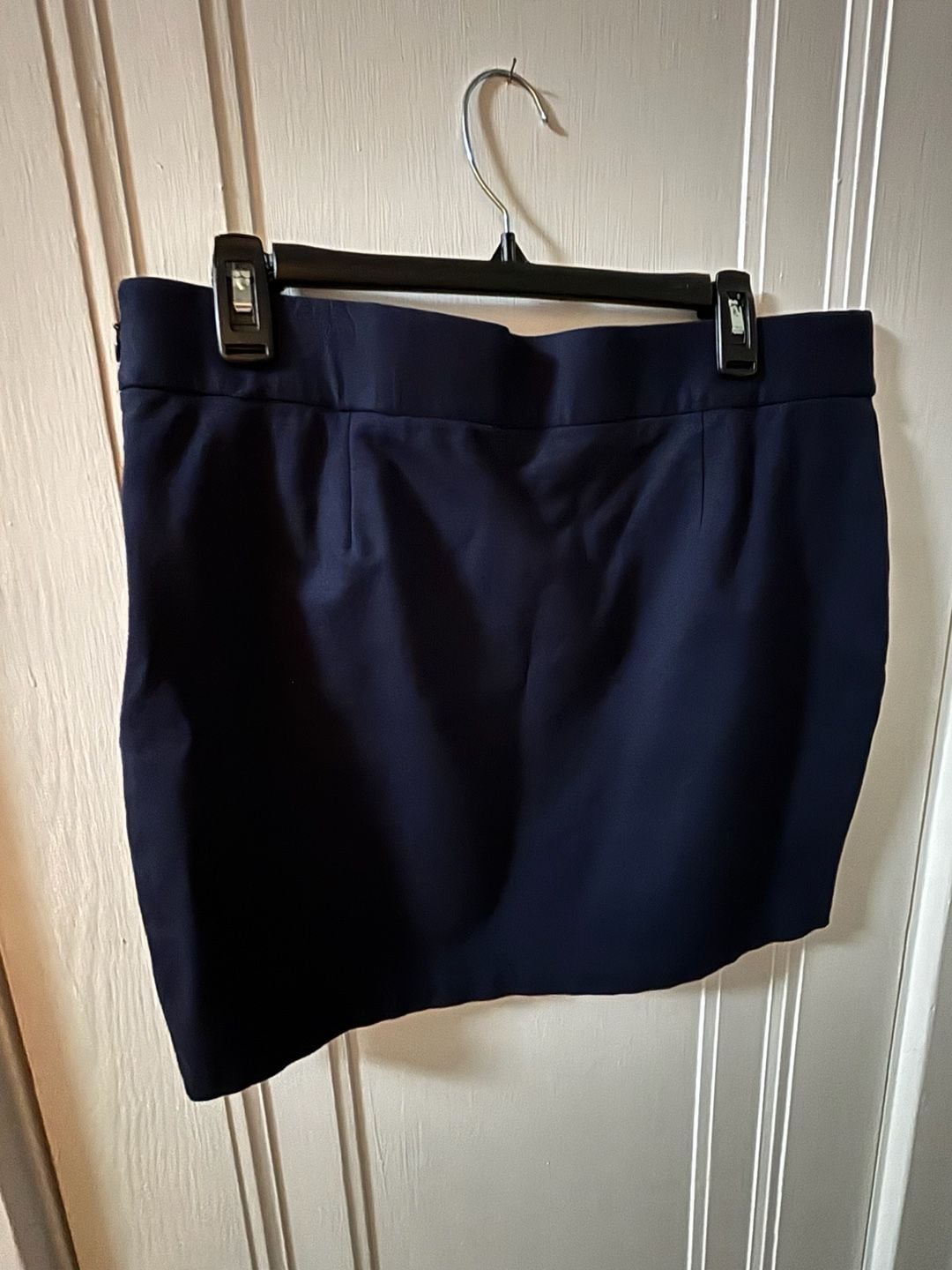 INC International Concepts Navy Blue Ponte Knit Mini Skirt - Size 16 3