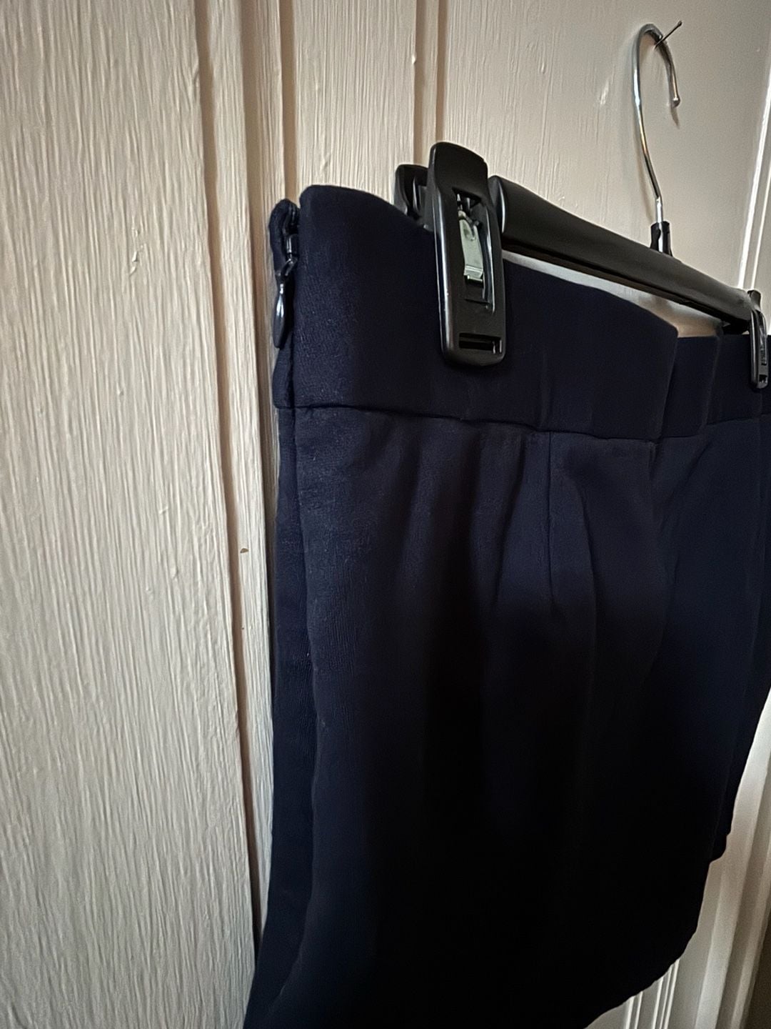 INC International Concepts Navy Blue Ponte Knit Mini Skirt - Size 16 4