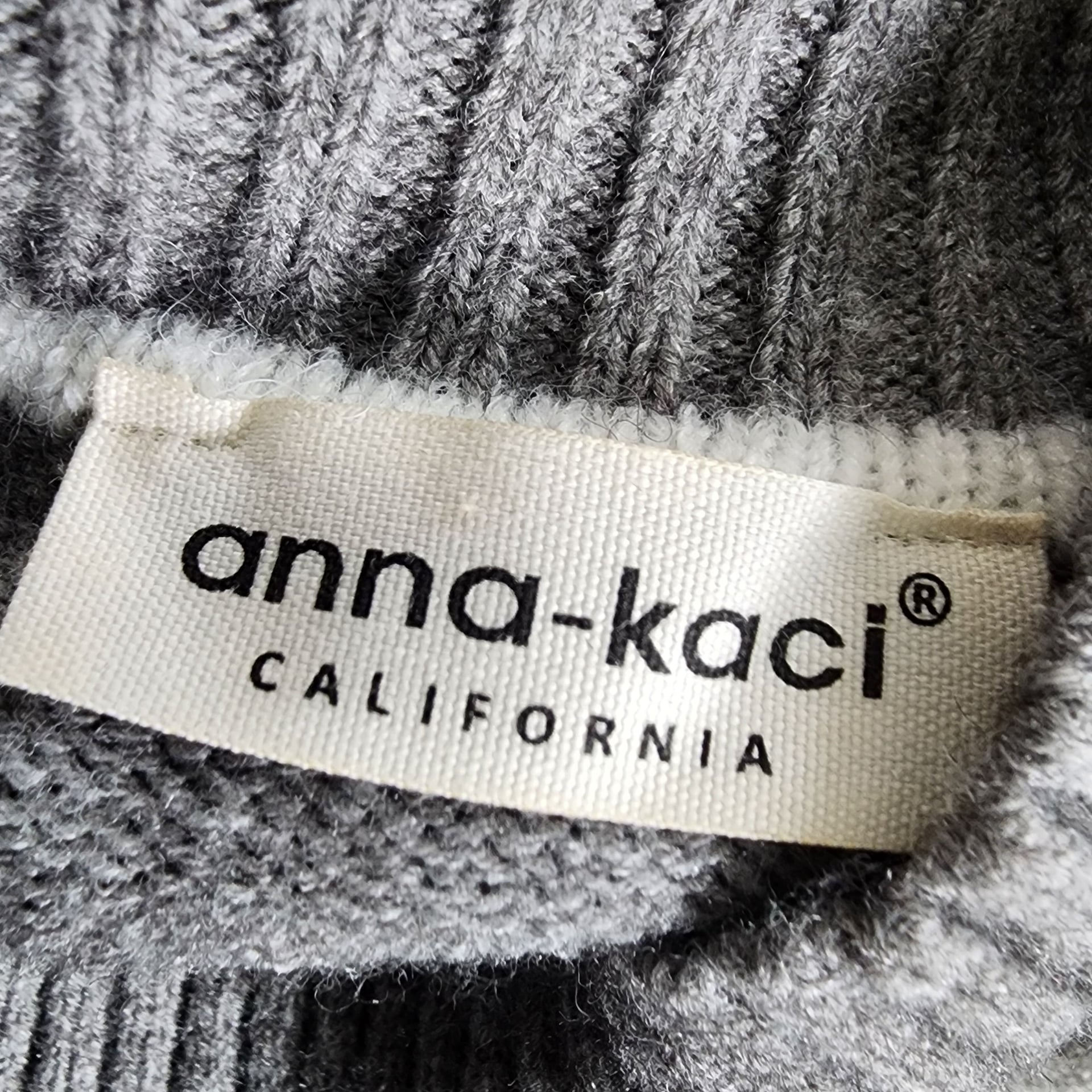 Anna-Kaci California Grey Contrast Ribbed Trim Mock Neck Sweater 8