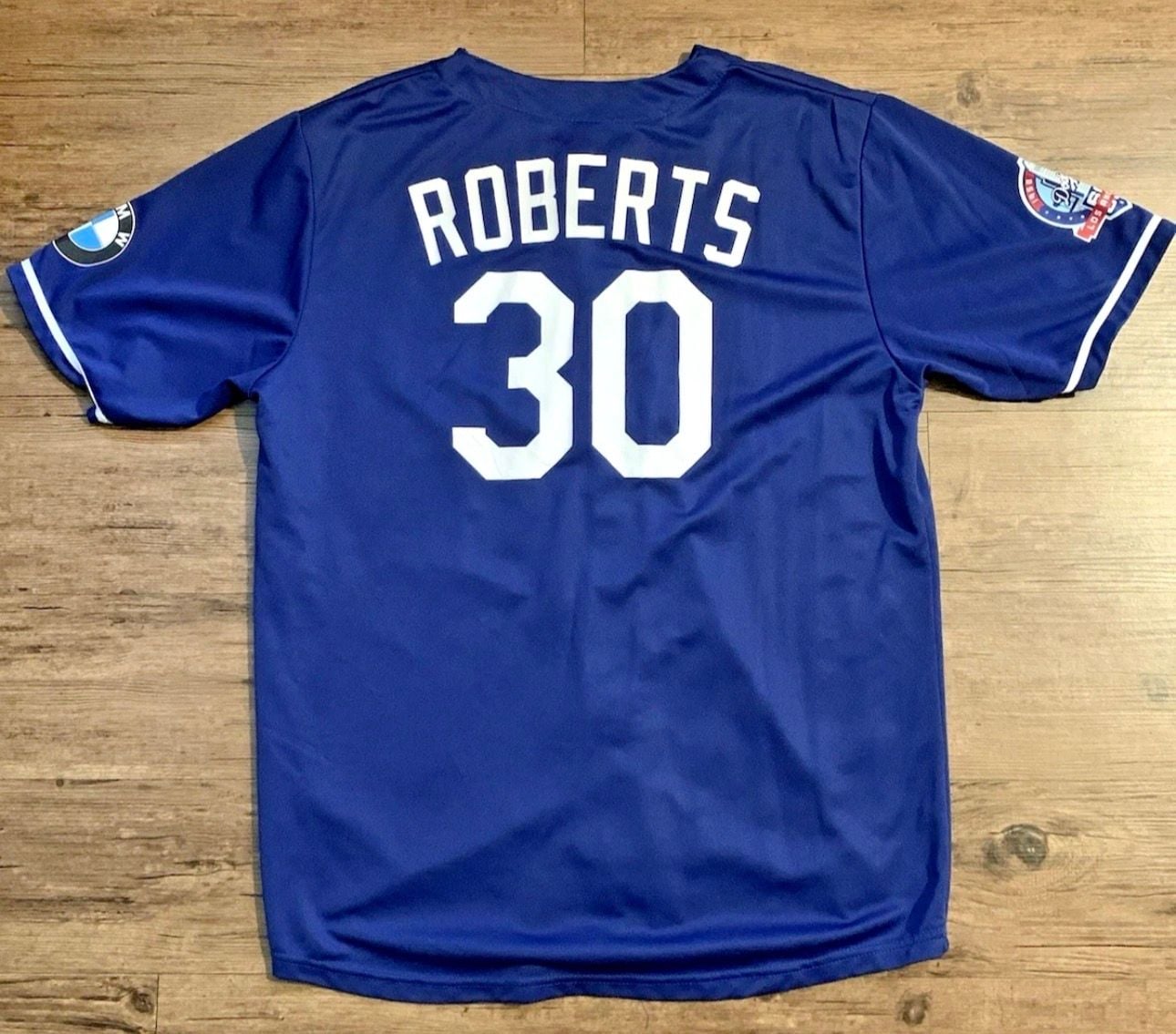 Los Angeles Dodgers Dave Roberts #30 2018 60th BMW Promotional Jersey Size M 6