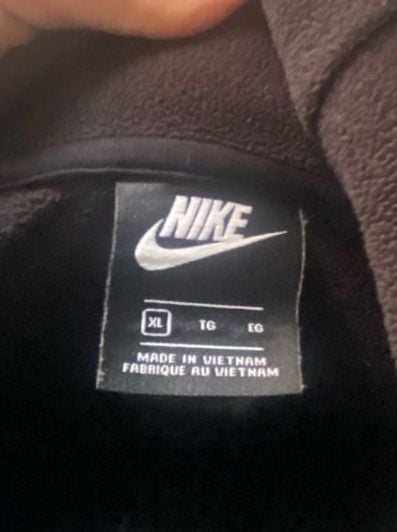 Nike Youth Boys XL Hybrid Full Zip Fleece Hoodie Jacket Black 5