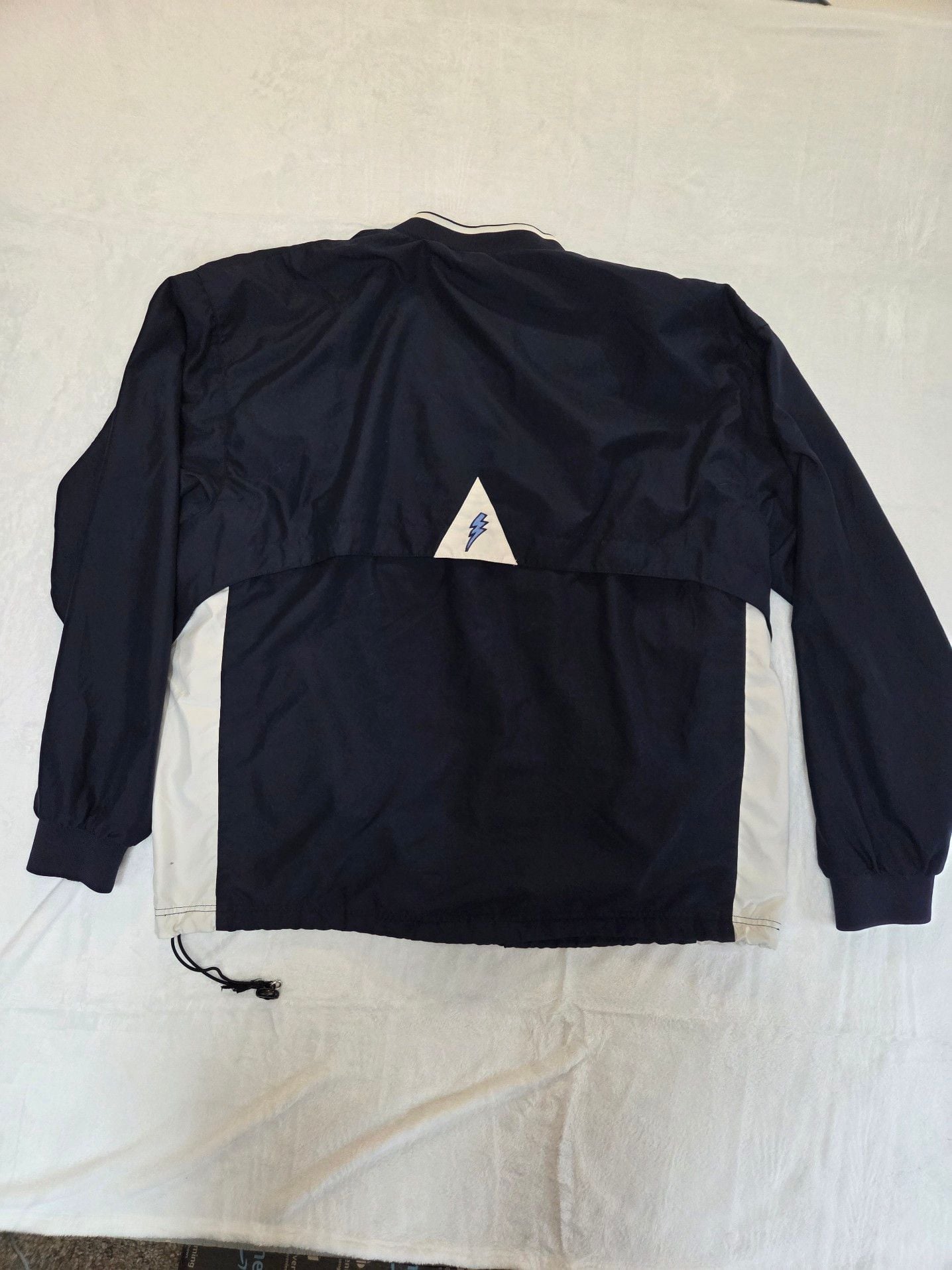 Vintage Sportco Authentic San Diego Chargers V-Neck Windbreaker Pullover Jacket Navy Blue Men's XL 6