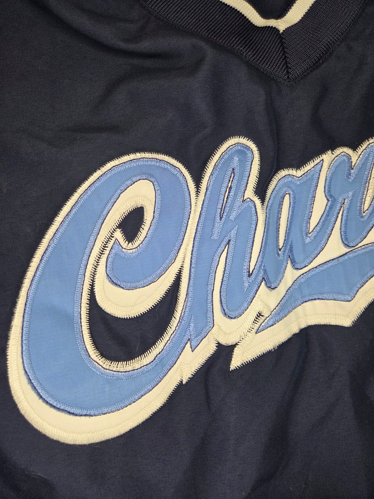 Vintage Sportco Authentic San Diego Chargers V-Neck Windbreaker Pullover Jacket Navy Blue Men's XL 11