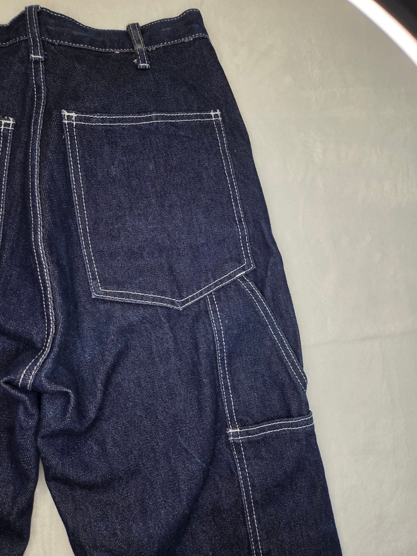 John Galt Dark Wash Double Knee Carpenter Pants Size Medium 9