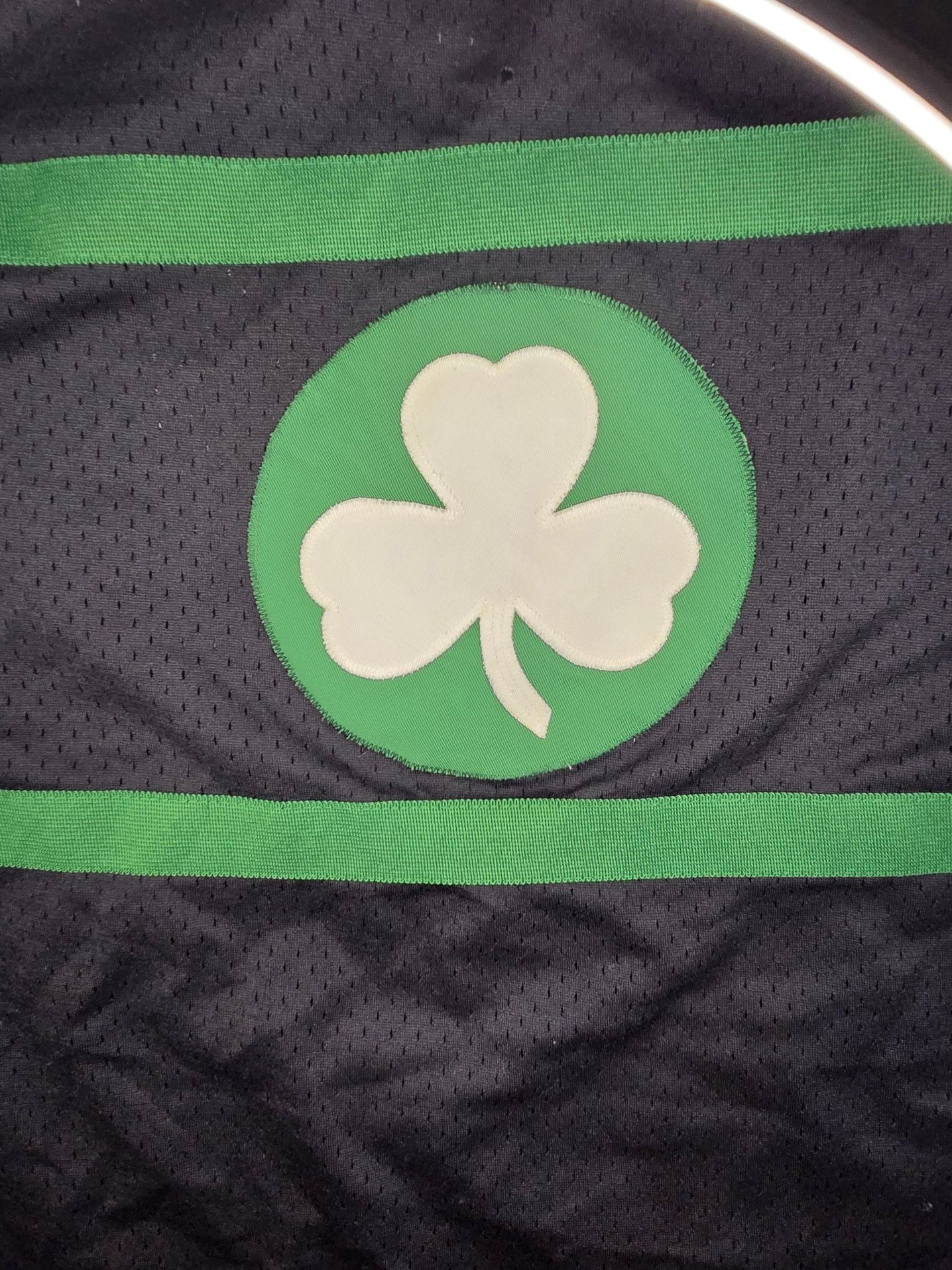 Vintage Nike Paul Pierce Boston Celtics Shooting Shirt Jersey Men's XL Black Green 6