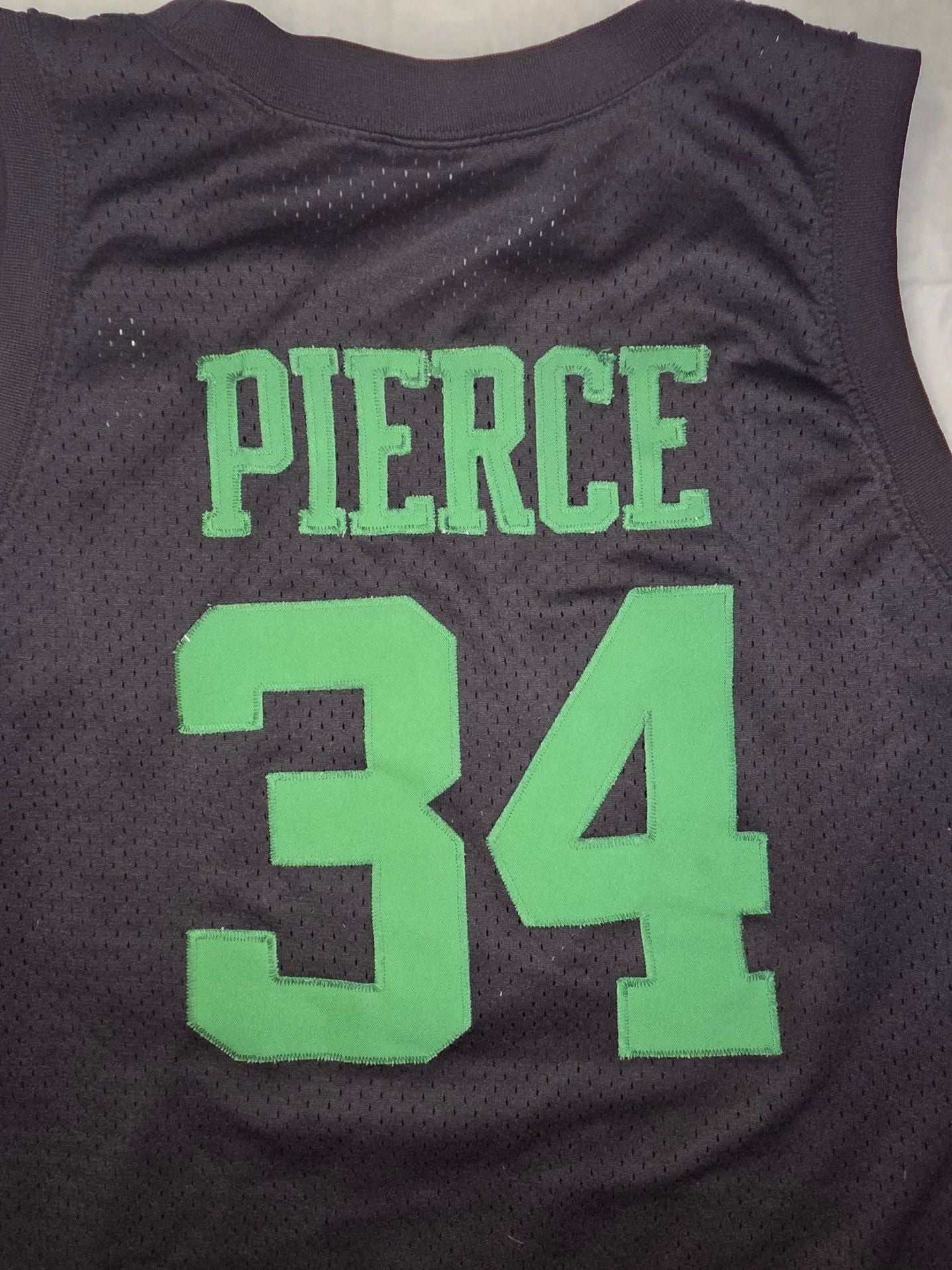 Vintage Nike Paul Pierce Boston Celtics Shooting Shirt Jersey Men's XL Black Green 9