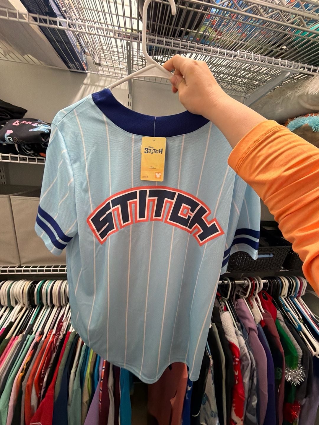Disney Lilo & Stitch Experiment 626 Pinstripe Baseball Jersey 2