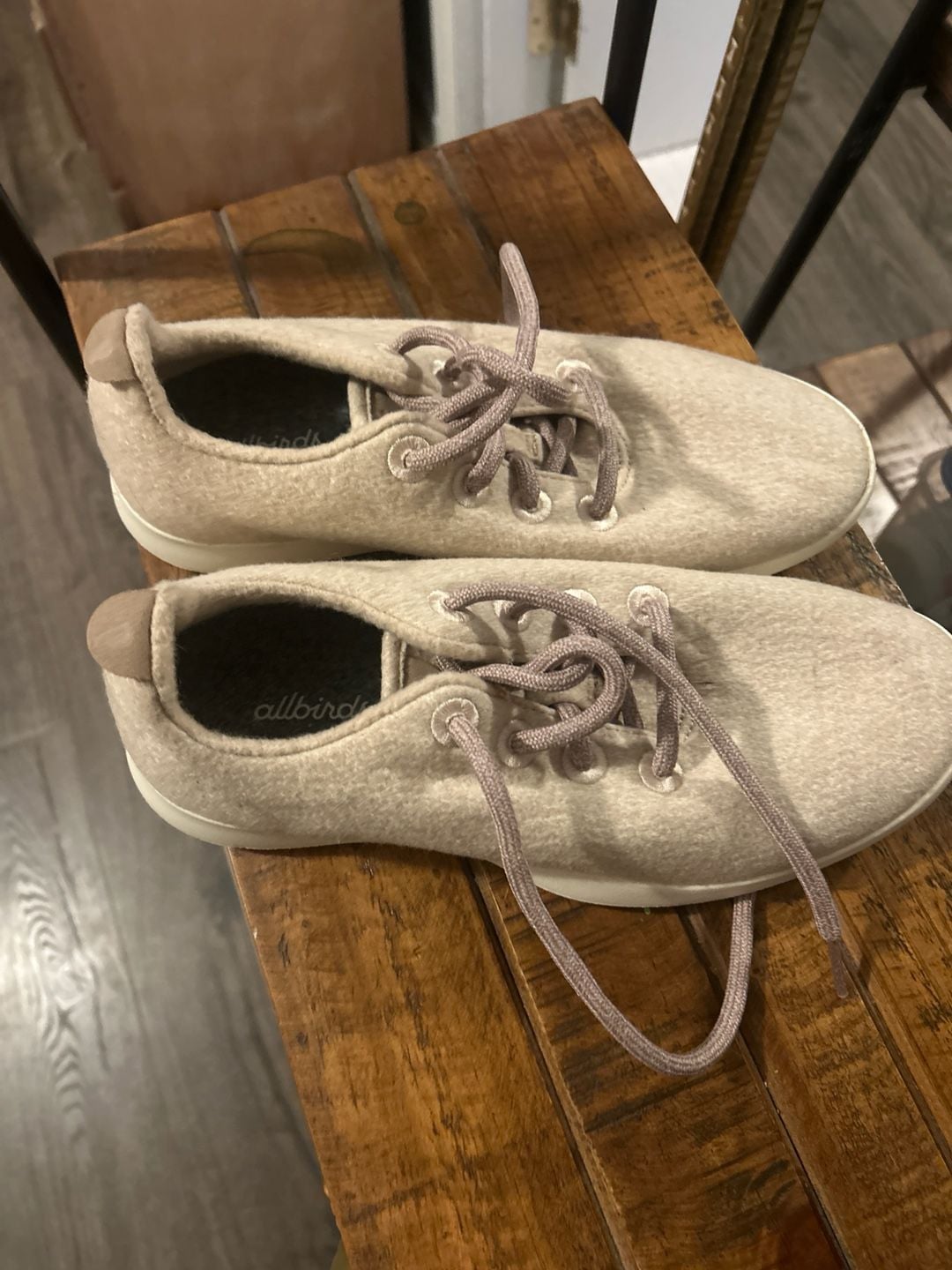 Allbirds Women's Wool Runners in Heathered Beige/Tan 3