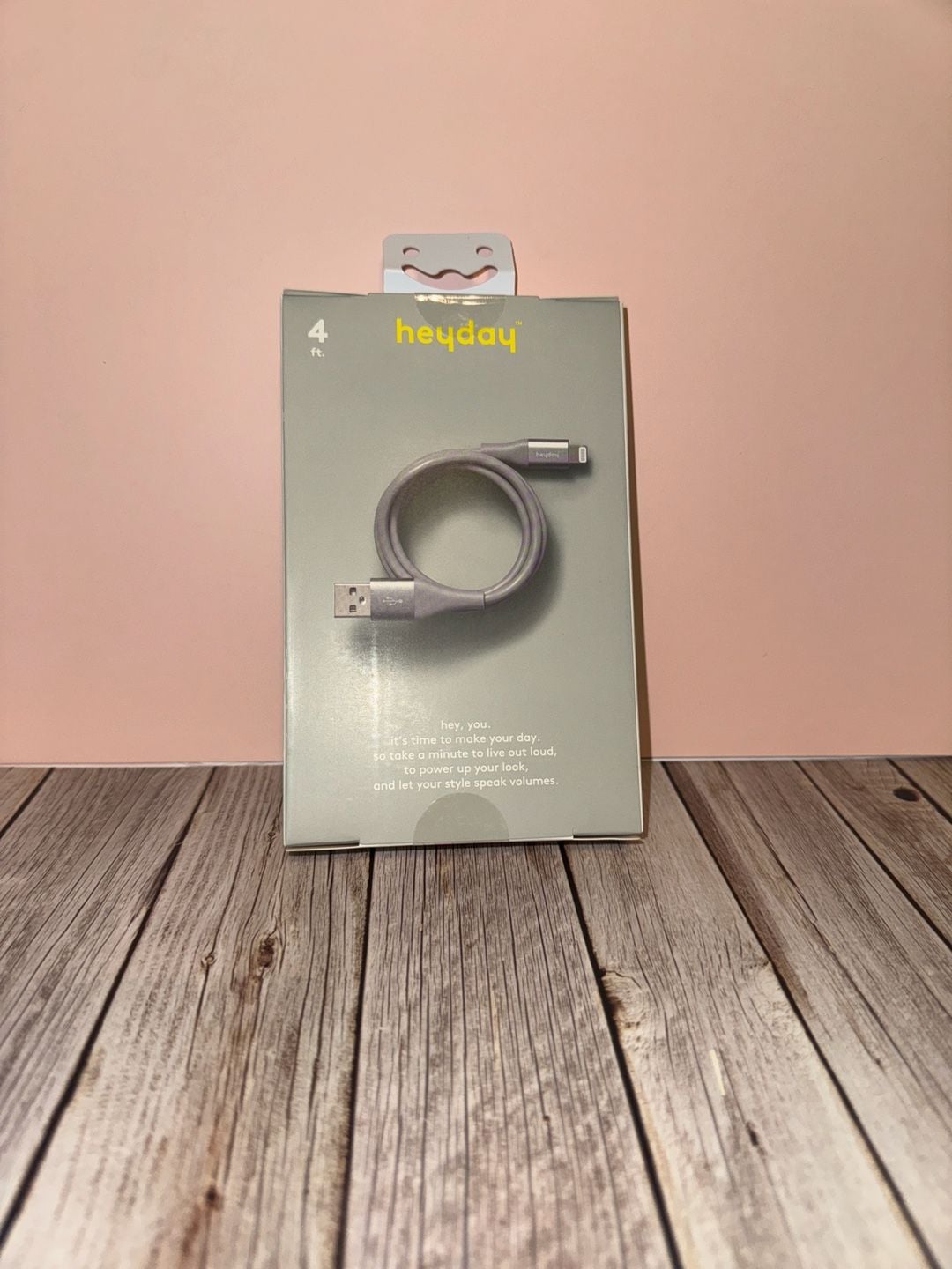 heyday 4ft Lightning to USB-A Charging Cable for iPhone & iPad - Gray 1