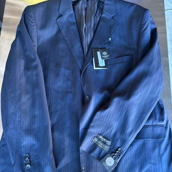Gieves And Hawkes Mens Sport Coat 42L Navy Blue Check Lexington Blazer Jacket