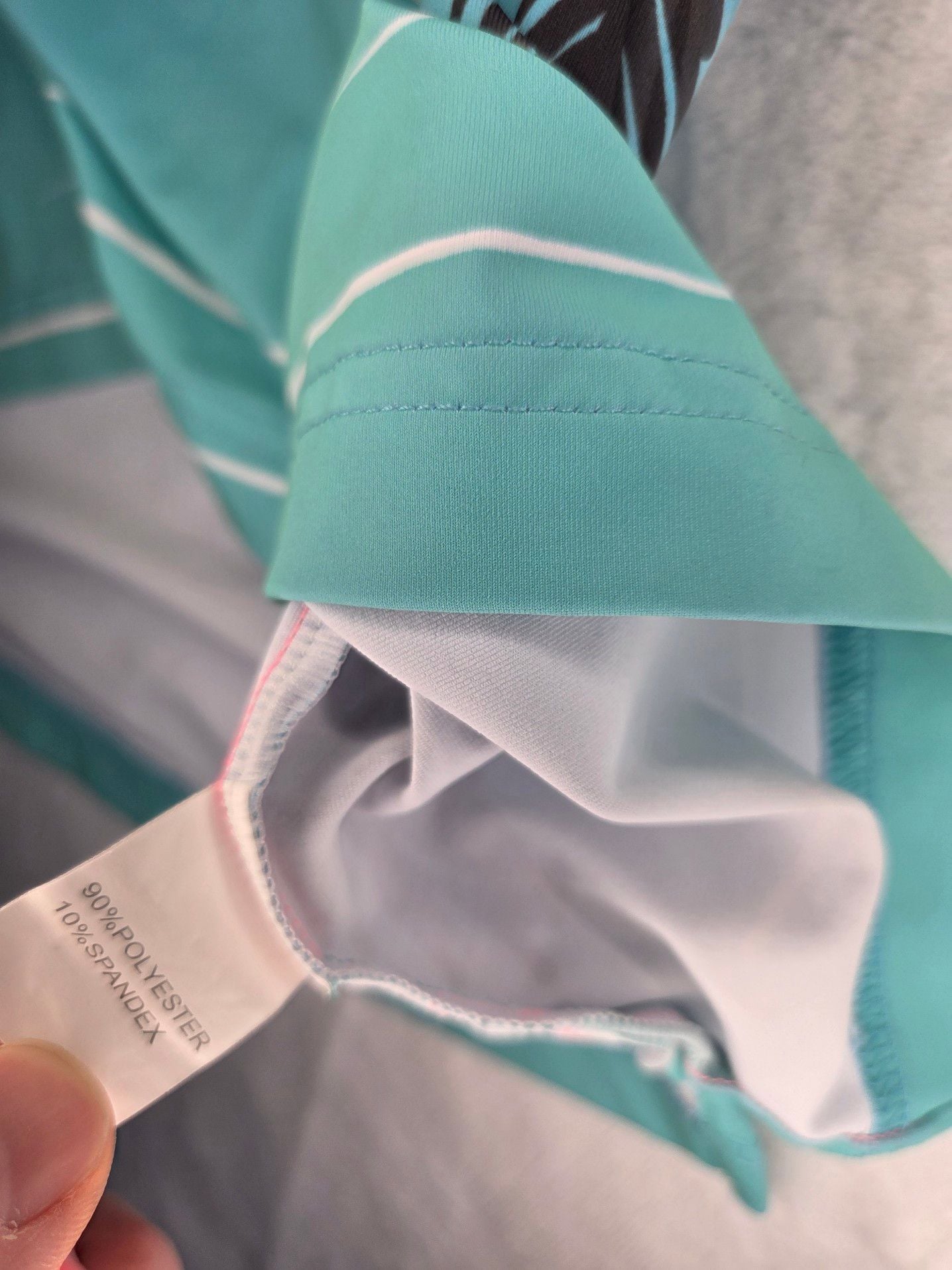 Sunday Swagger Men's XL Miami Vice Palm Tree Gradient Golf Polo Shirt 7