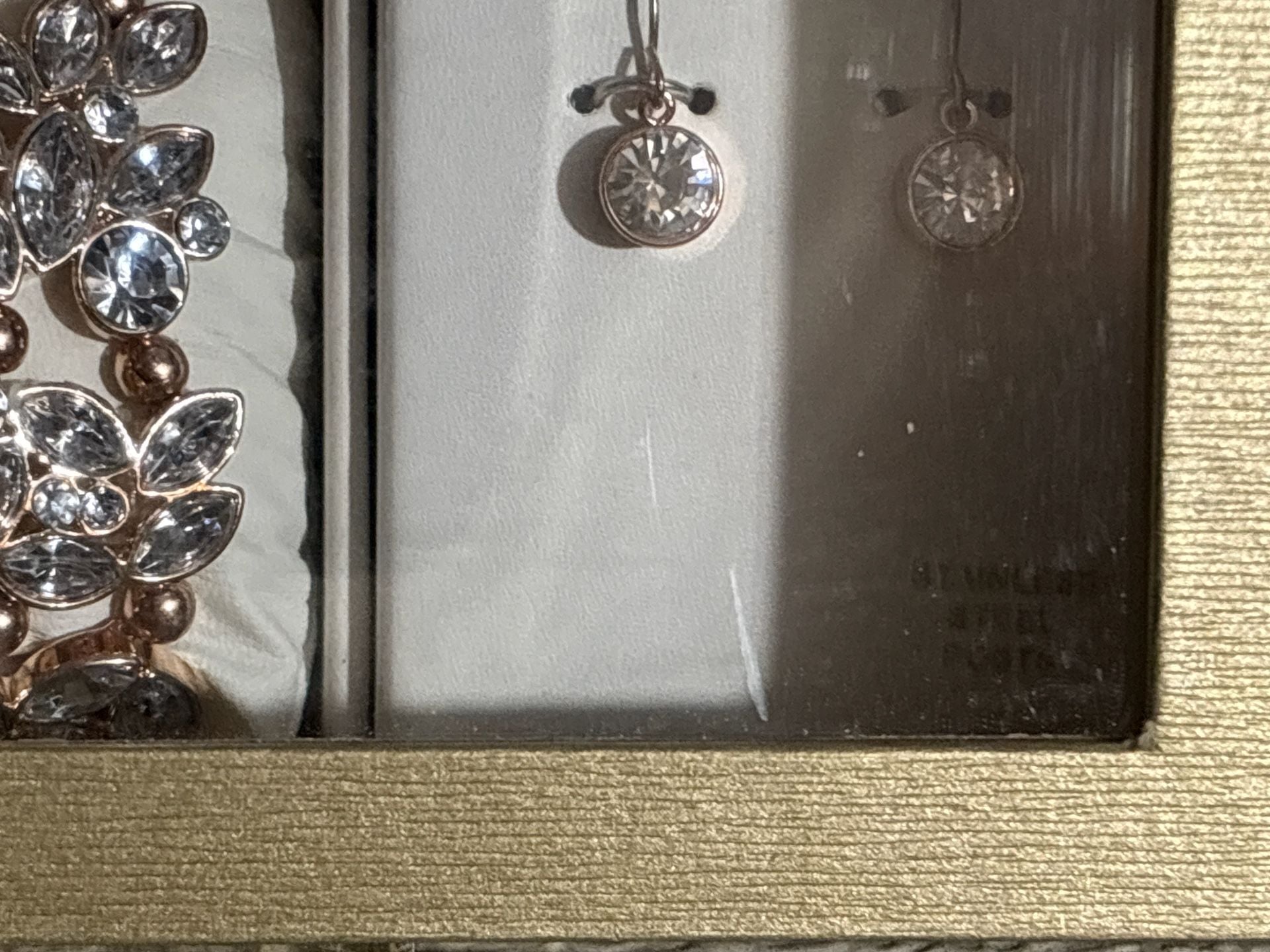Folio Women's Rose Gold: Crystal Bezel Watch, Bracelet, and Earrings set— New! 6