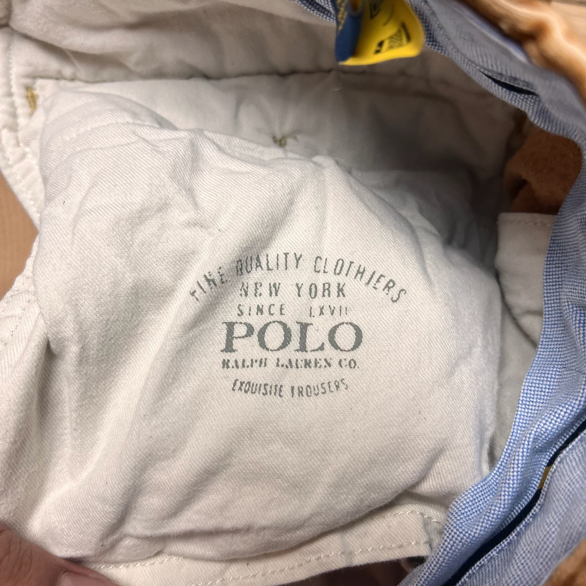 Polo Ralph Lauren 32/32 Tan Brown Corduroy Slim Fit Stretch Trousers 4