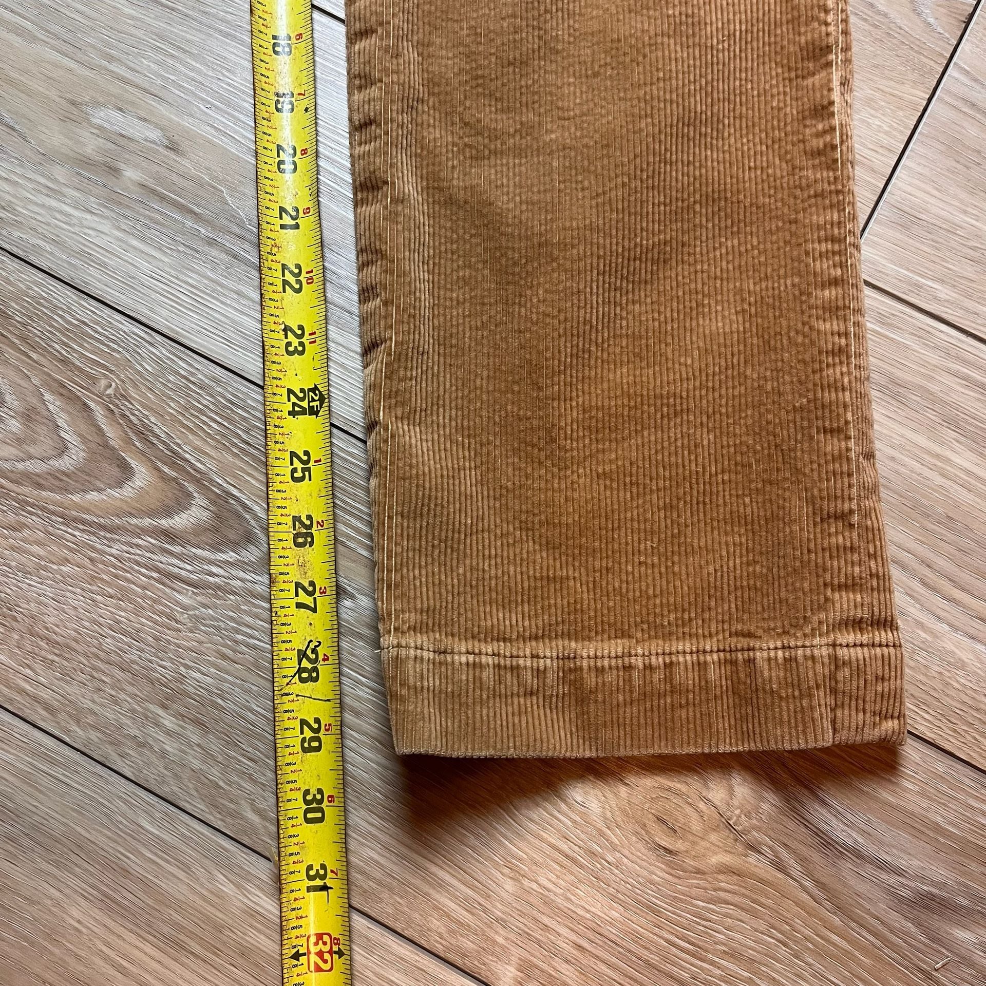 Polo Ralph Lauren 32/32 Tan Brown Corduroy Slim Fit Stretch Trousers 11