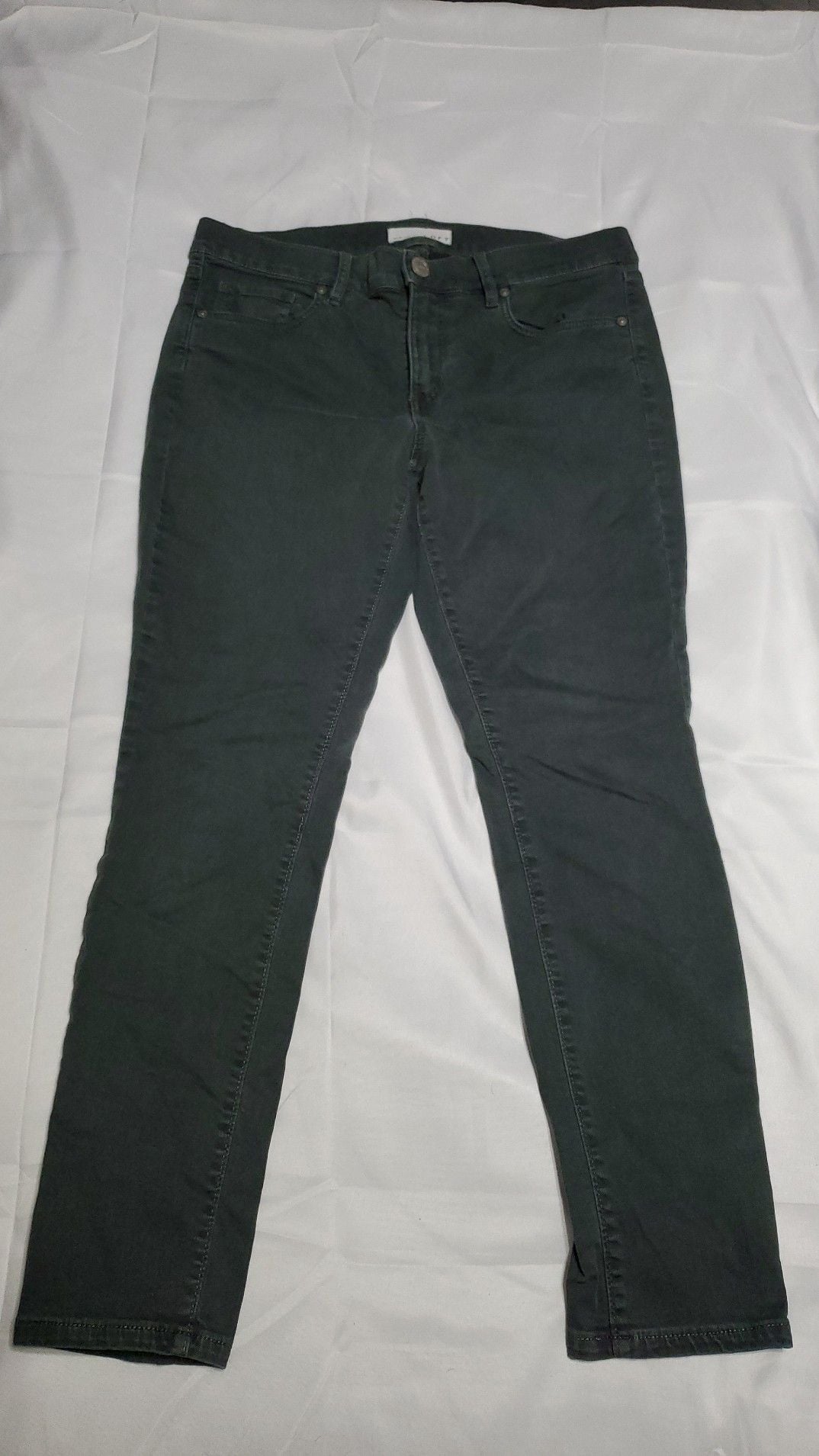 LOFT Modern Skinny Pants Dark Green Size 6/28 2