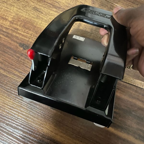 Vintage Punchodex P-200 Heavy Duty 2-Hole Paper Punch