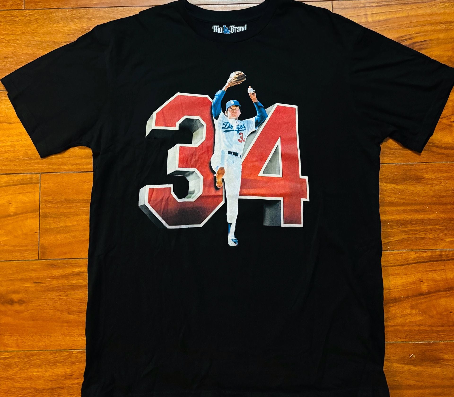 Big LA Brand Fernando ‘El Toro’ Valenzuela Memorial T-Shirt 1960-2024 Size XL 2