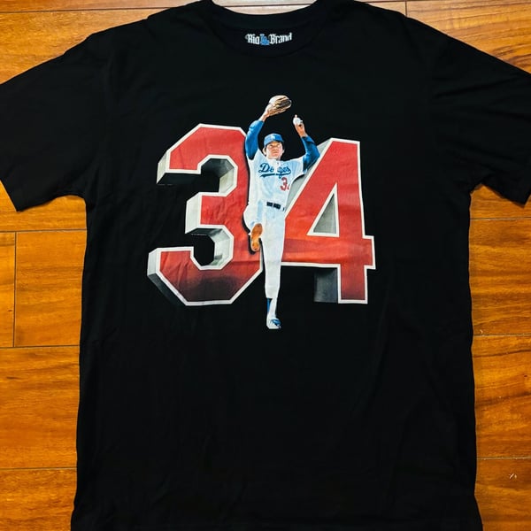 Big LA Brand Fernando ‘El Toro’ Valenzuela Memorial T-Shirt 1960-2024 Size XL