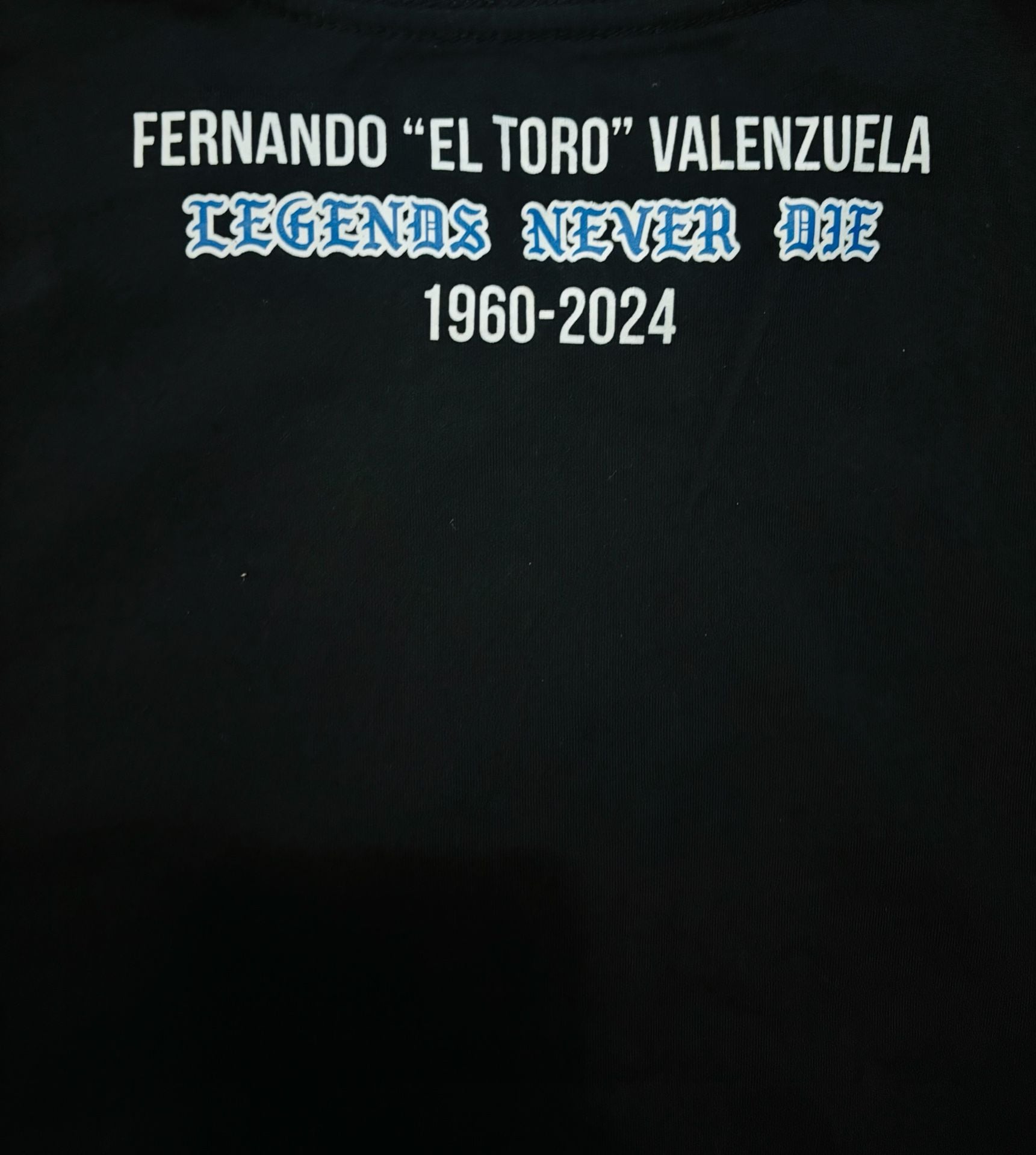 Big LA Brand Fernando ‘El Toro’ Valenzuela Memorial T-Shirt 1960-2024 Size XL 6