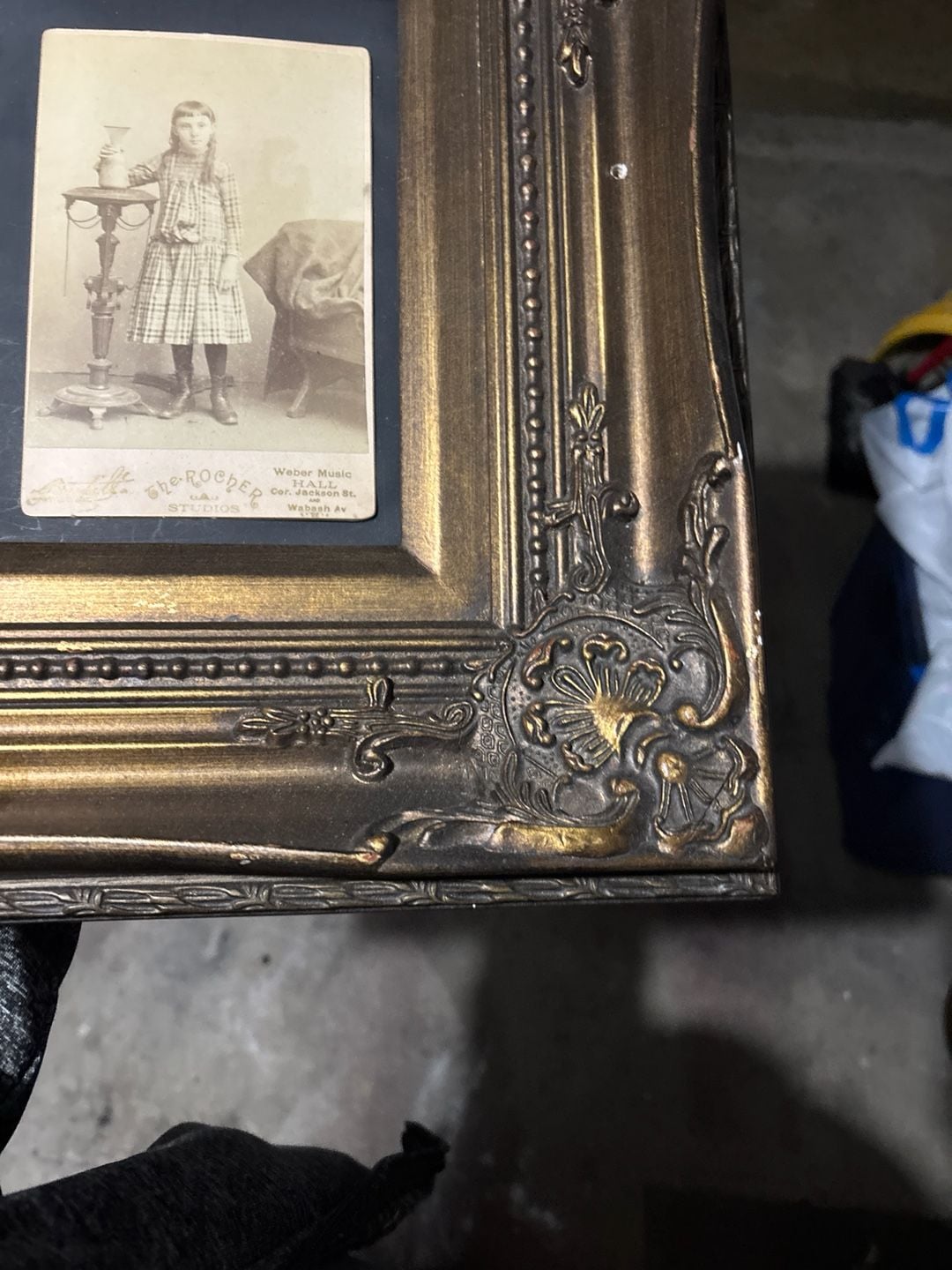 Framed Antique Victorian Cabinet Cards by Sawtelle and The-Rocher Studios 17