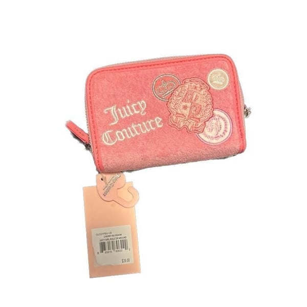 Juicy Couture Juicy Girl Rule Zip Around Wallet in Cherry Blossom