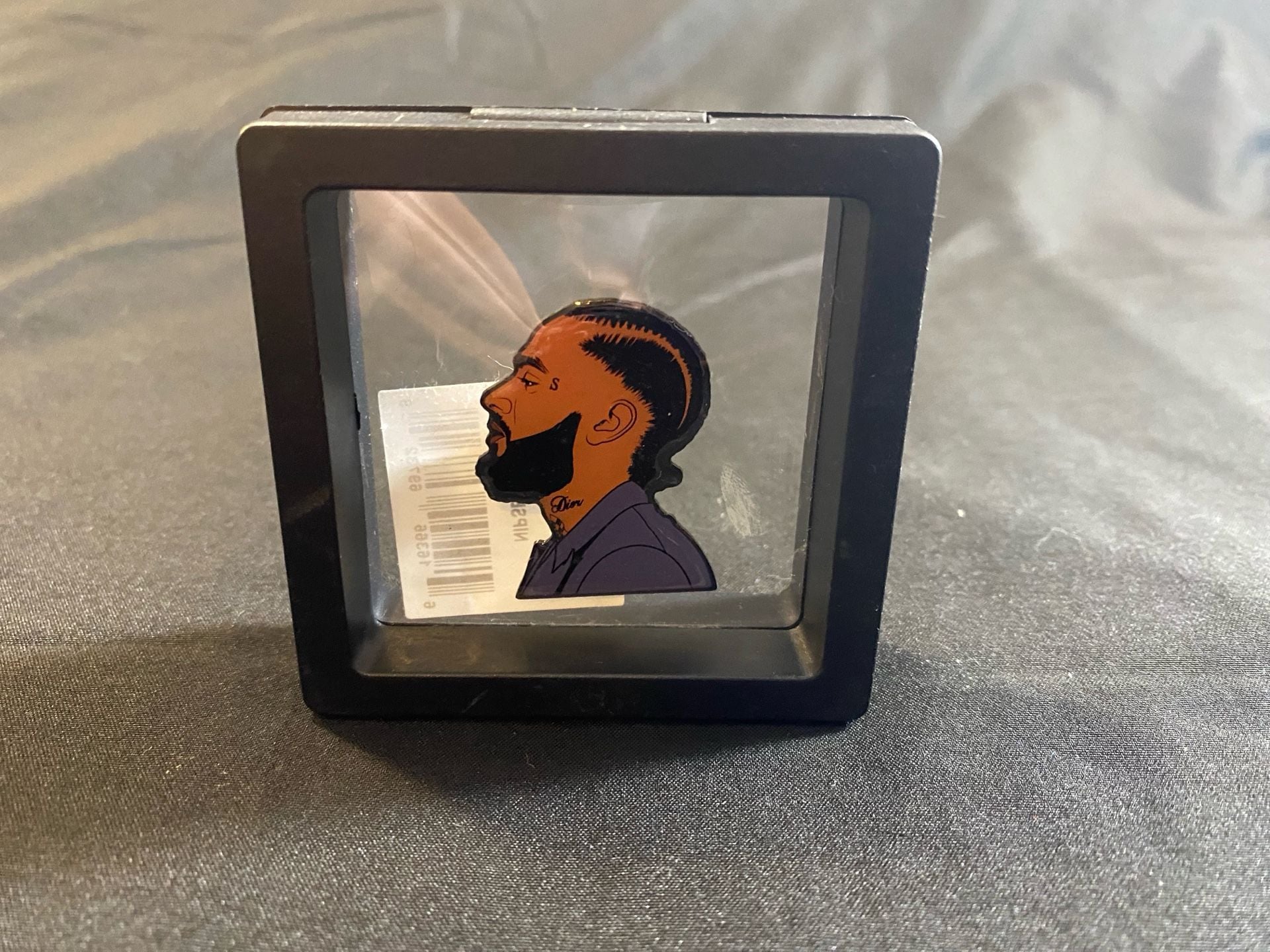 Nipsey Hussle Prolific Profile Lapel Pin in Display Case 2