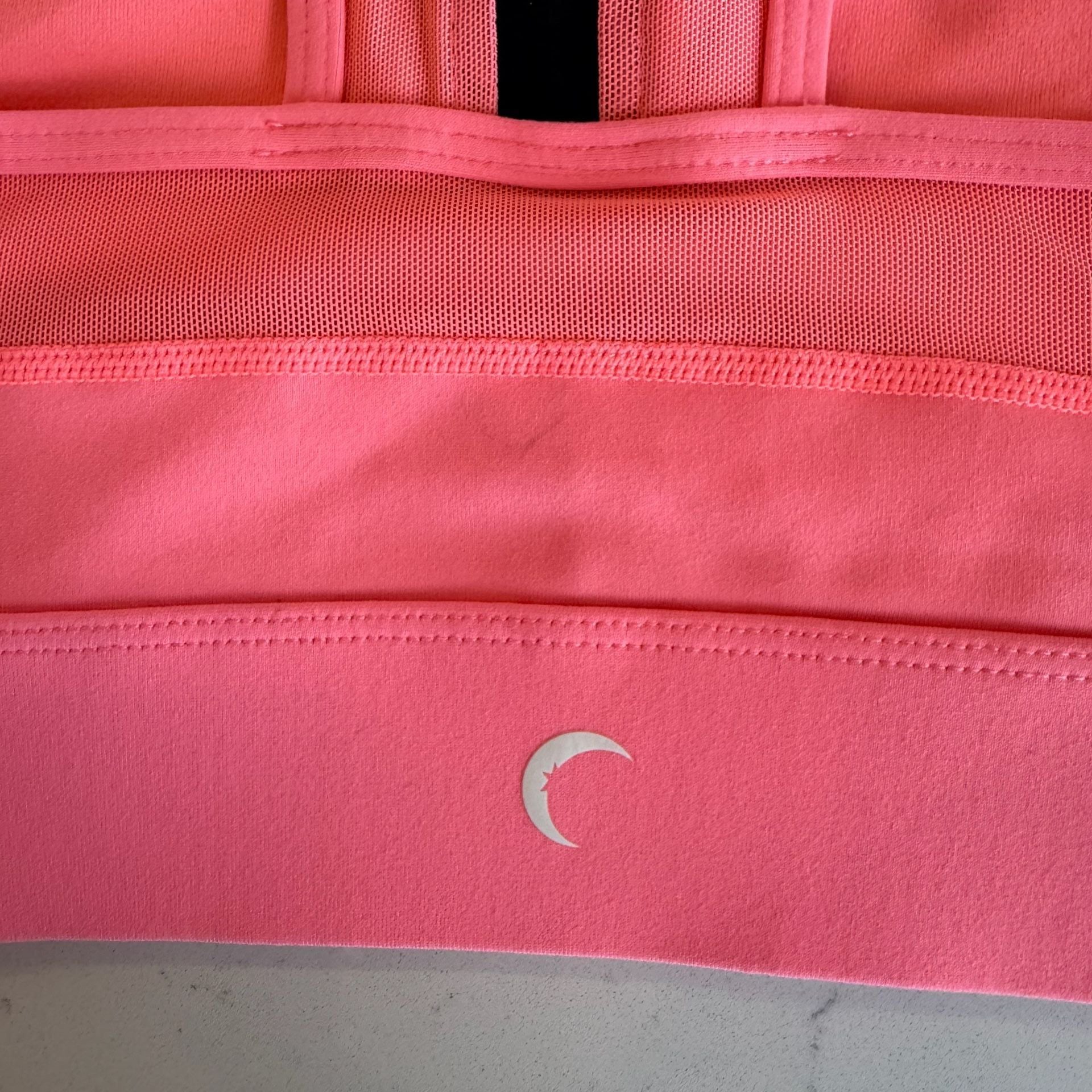Zyia Active Coral Pink One More Rep All Star Bra High Neck Zip Back Sports Bra 4