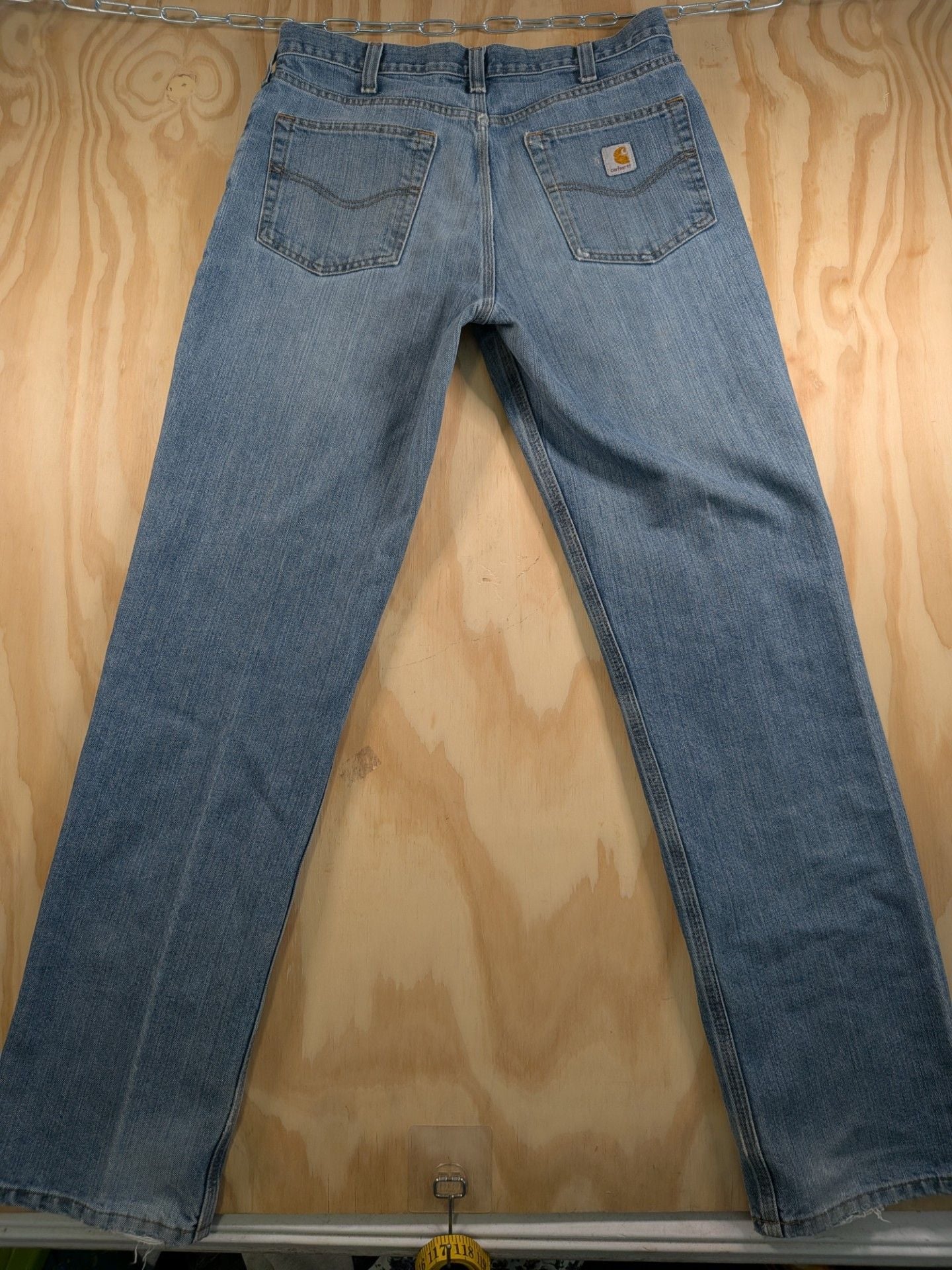 Carhartt Relaxed Fit Light Wash Denim Jeans 34x34 4