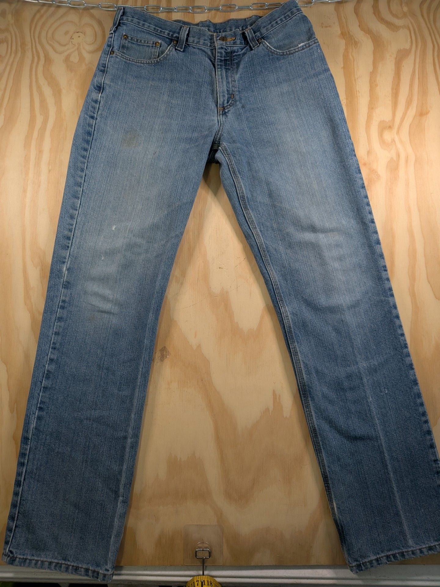 Carhartt Relaxed Fit Light Wash Denim Jeans 34x34 5