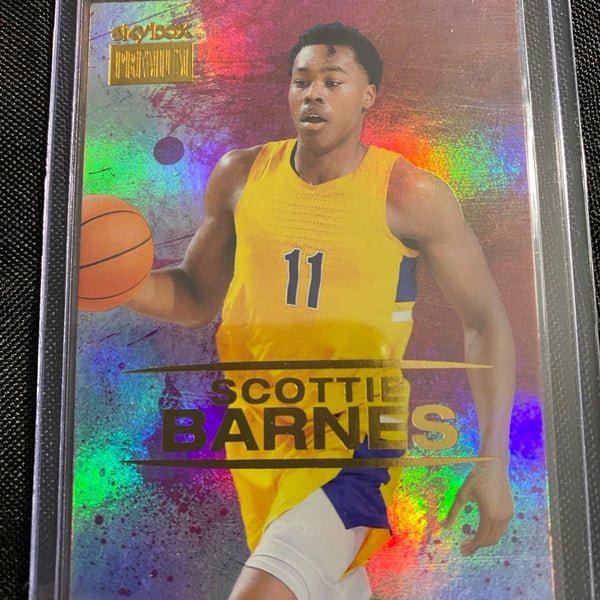2021 SkyBox Scottie Barnes Skybox Premium Rookie Card #S-14