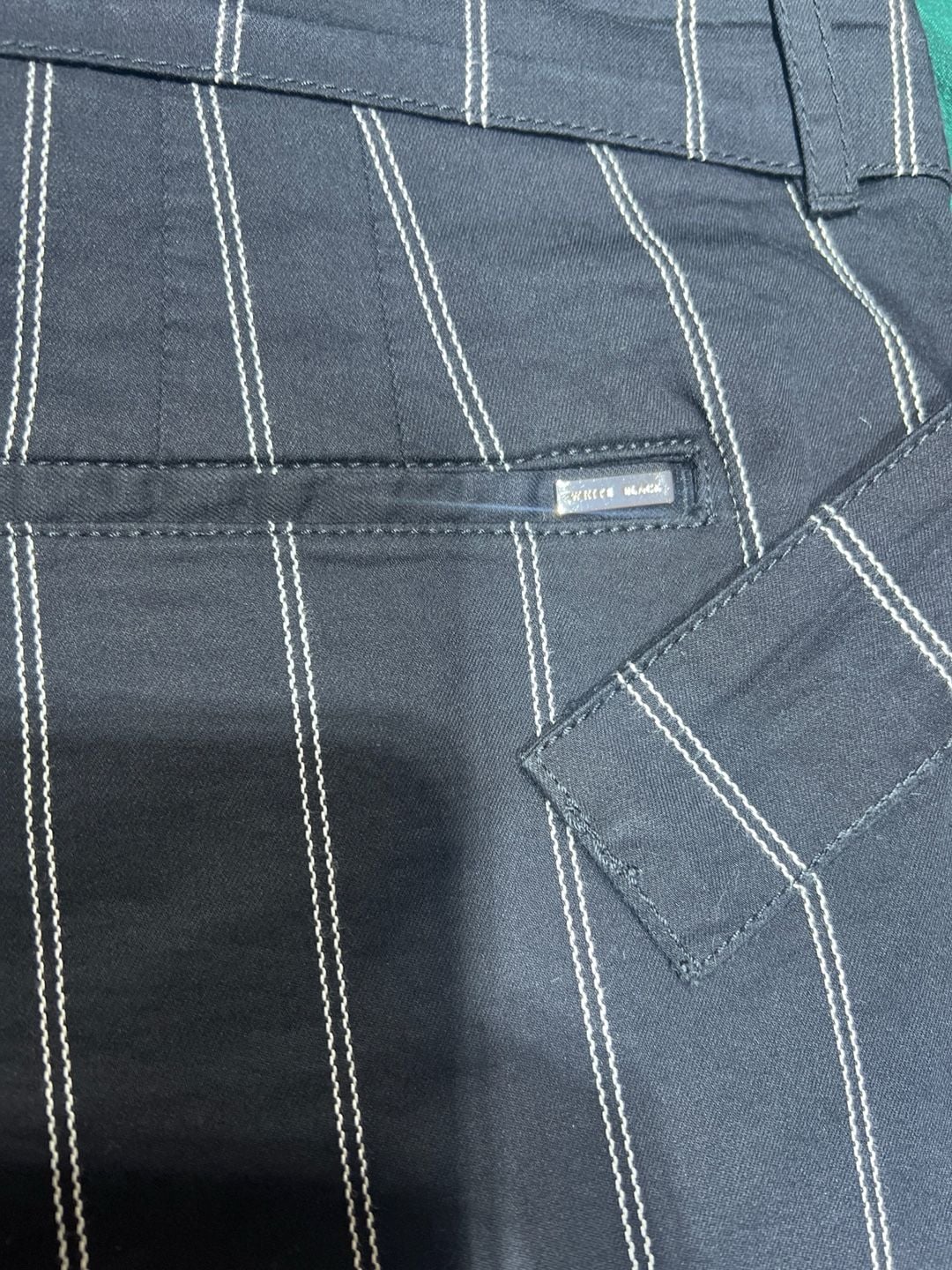 White House Black Market High Rise 5 Inch Pinstripe Belted Shorts 11