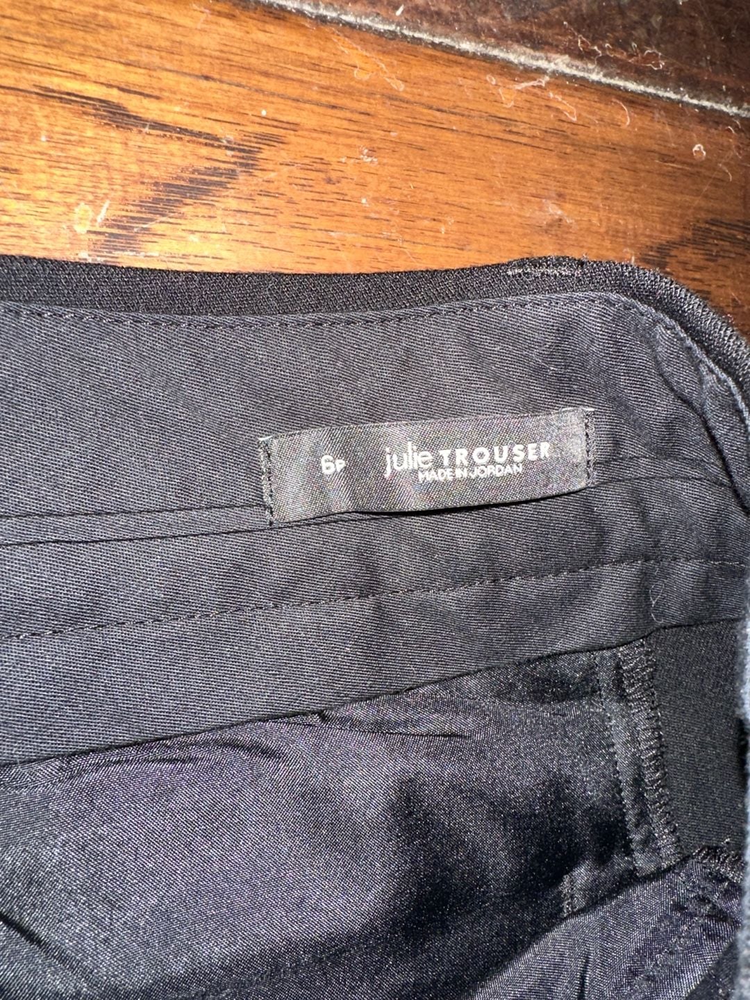LOFT Petites Julie Trouser Black Dress Pants Size 6P 4