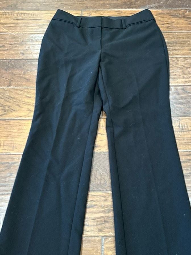 LOFT Petites Julie Trouser Black Dress Pants Size 6P 2