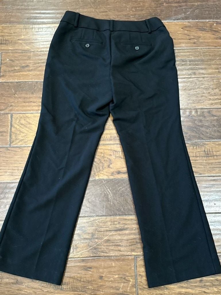 LOFT Petites Julie Trouser Black Dress Pants Size 6P 5
