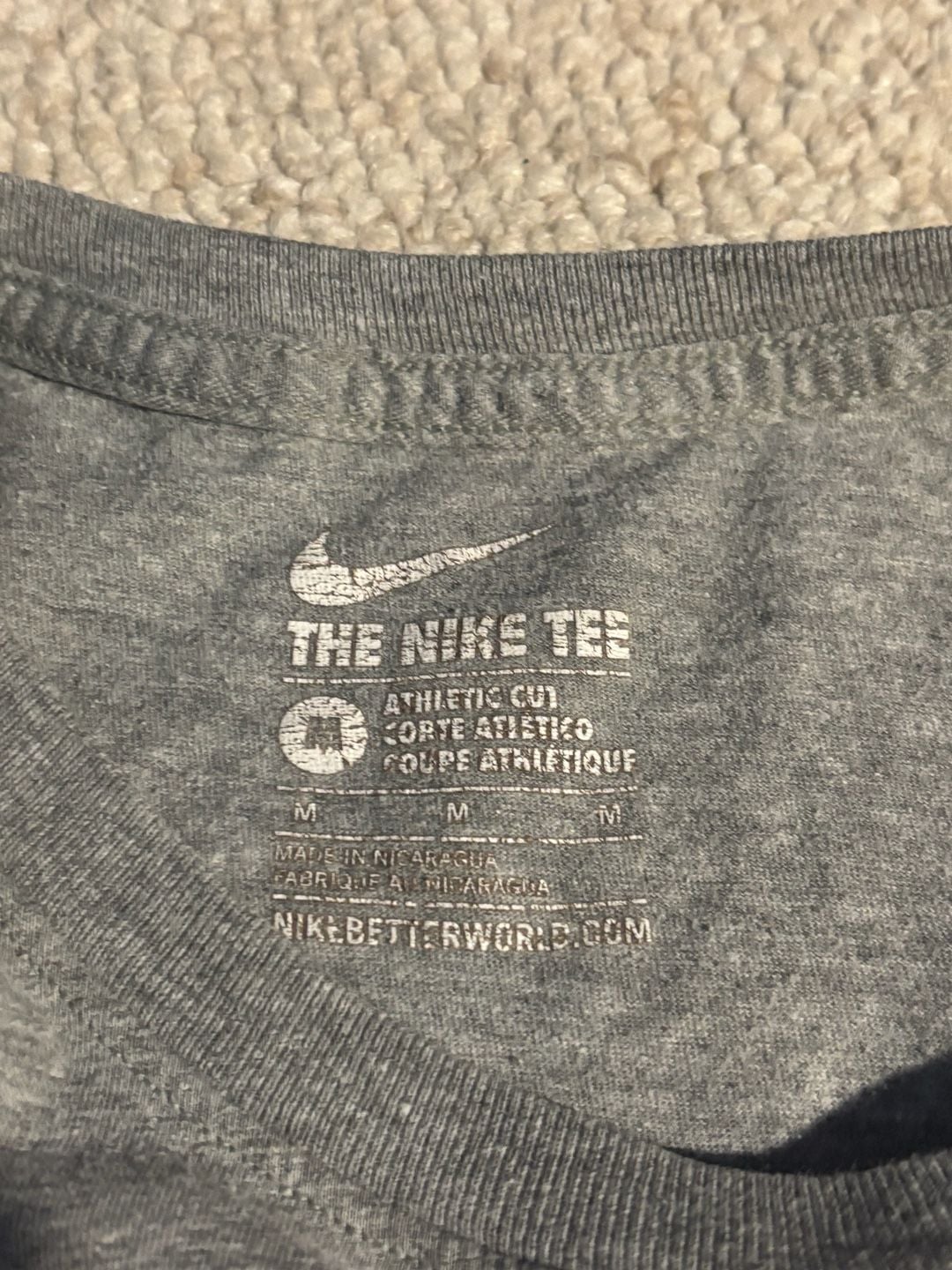 Nike Men's USC Trojans Lacrosse Athletic Cut Grey Graphic T-Shirt Medium 3