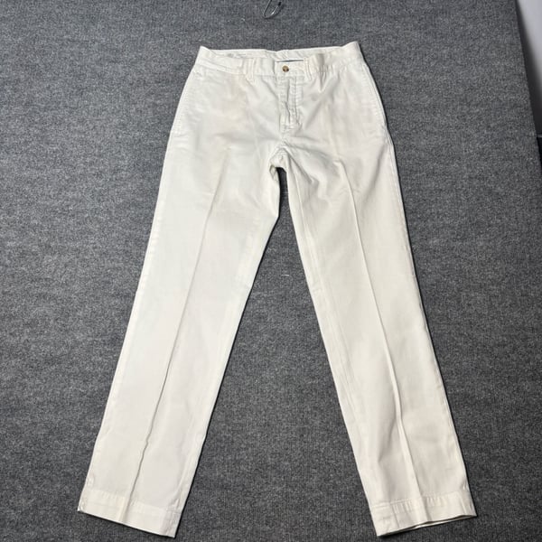 Polo Ralph Lauren Bedford Chino Straight Fit White Cotton Twill Pants 29/30