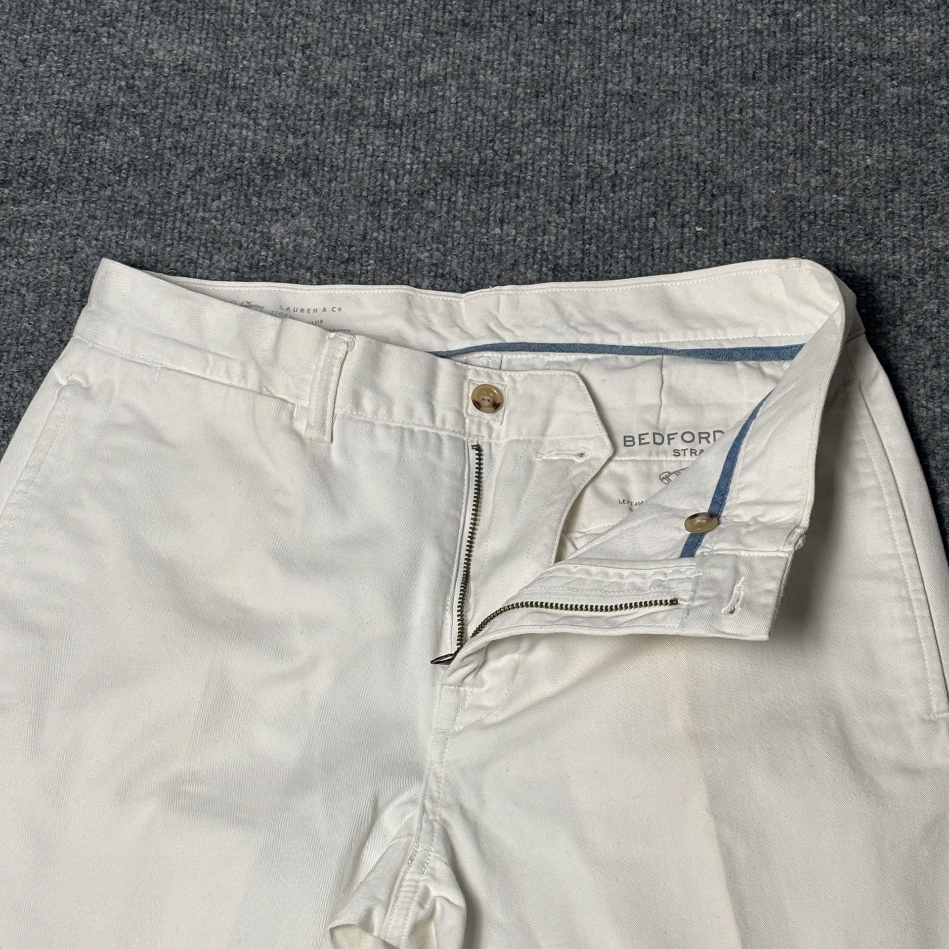 Polo Ralph Lauren Bedford Chino Straight Fit White Cotton Twill Pants 29/30 4