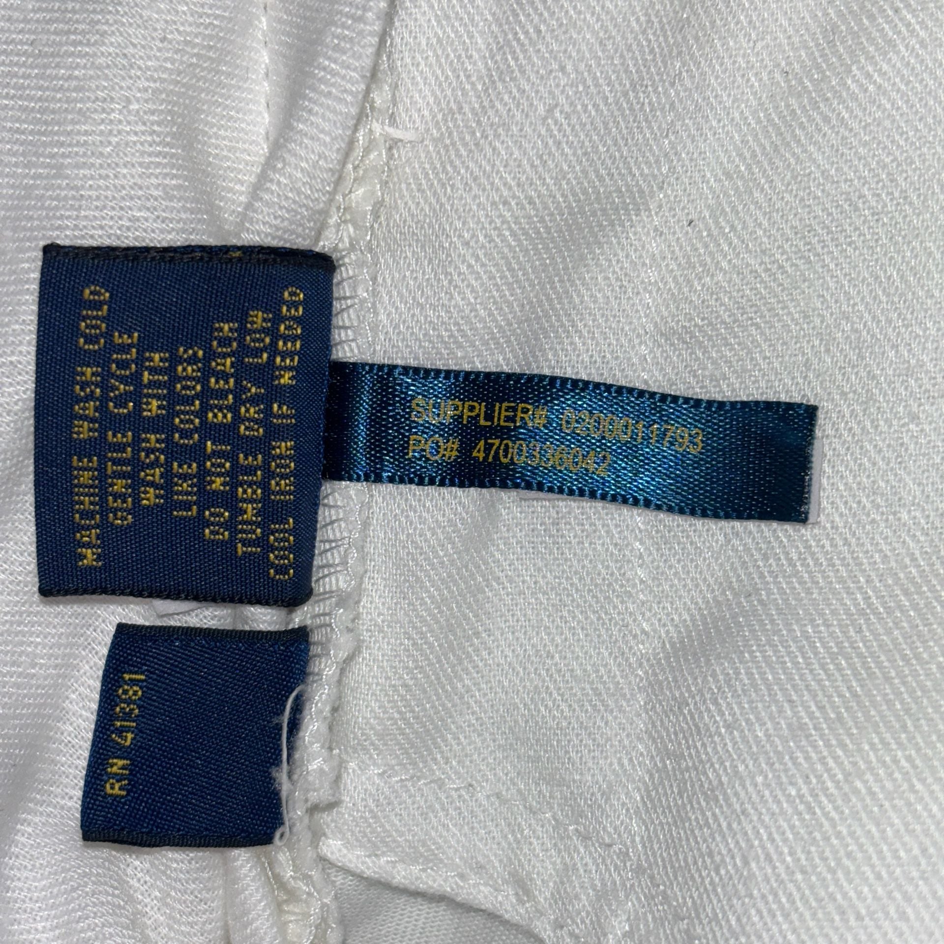 Polo Ralph Lauren Bedford Chino Straight Fit White Cotton Twill Pants 29/30 7