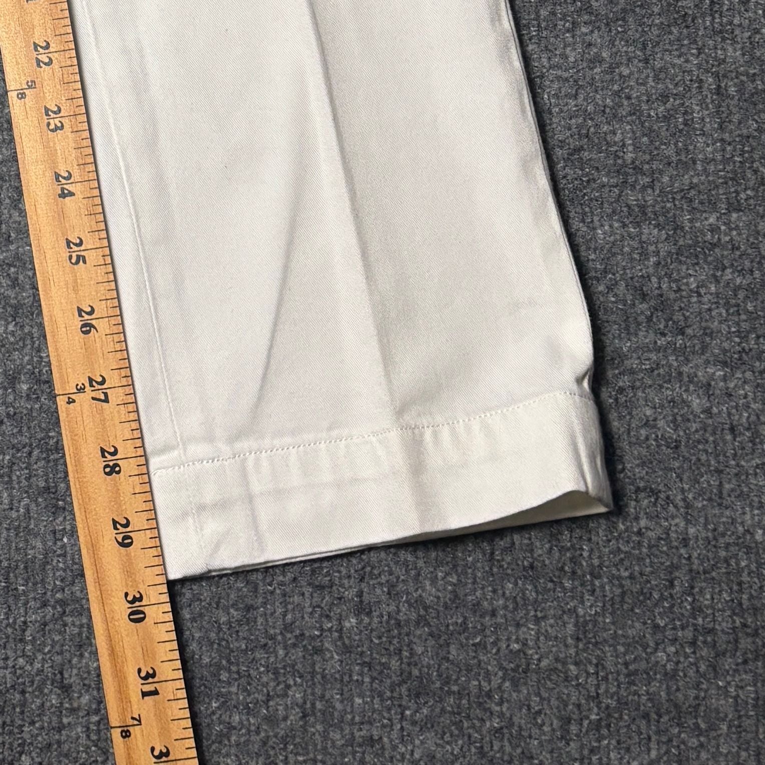 Polo Ralph Lauren Bedford Chino Straight Fit White Cotton Twill Pants 29/30 13