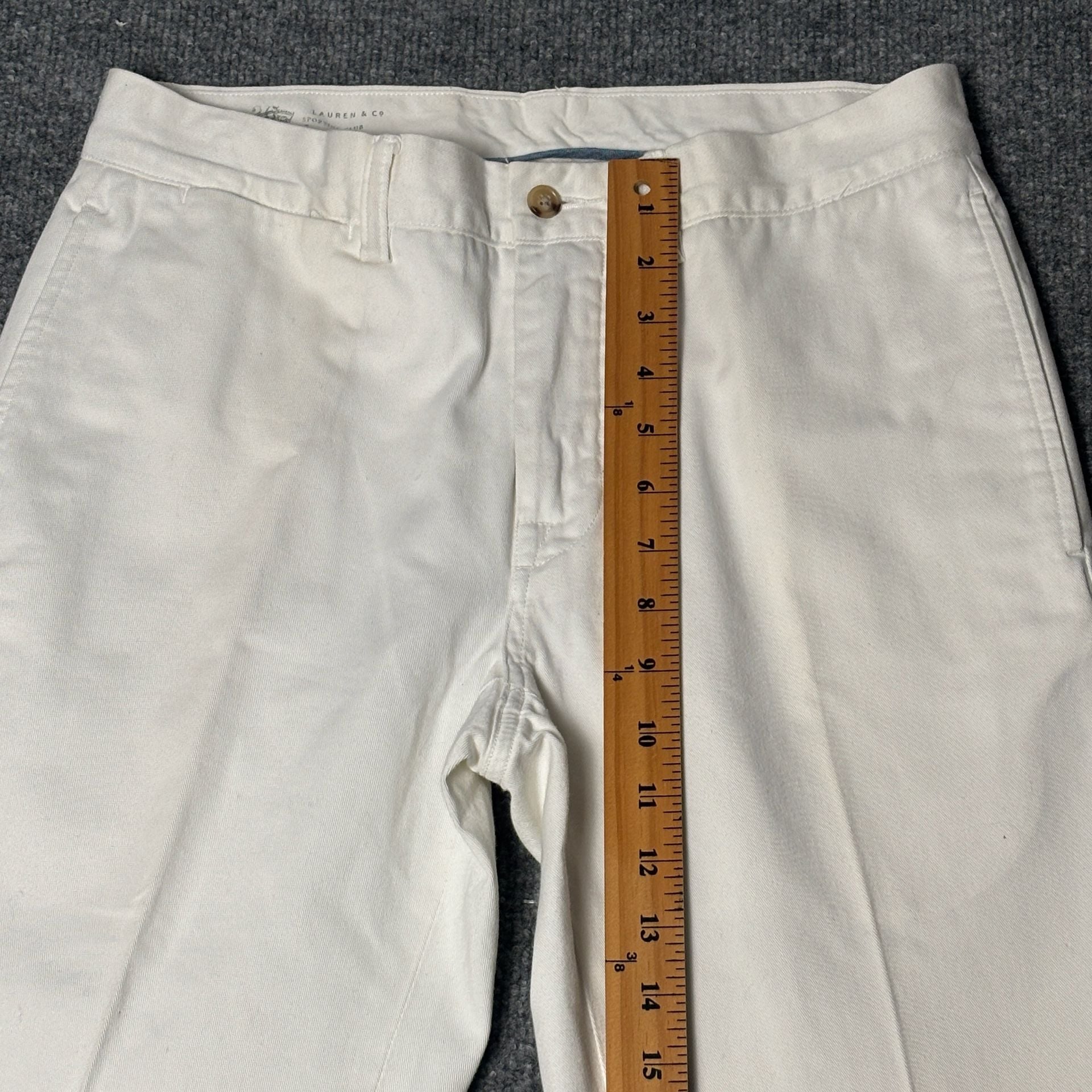 Polo Ralph Lauren Bedford Chino Straight Fit White Cotton Twill Pants 29/30 14