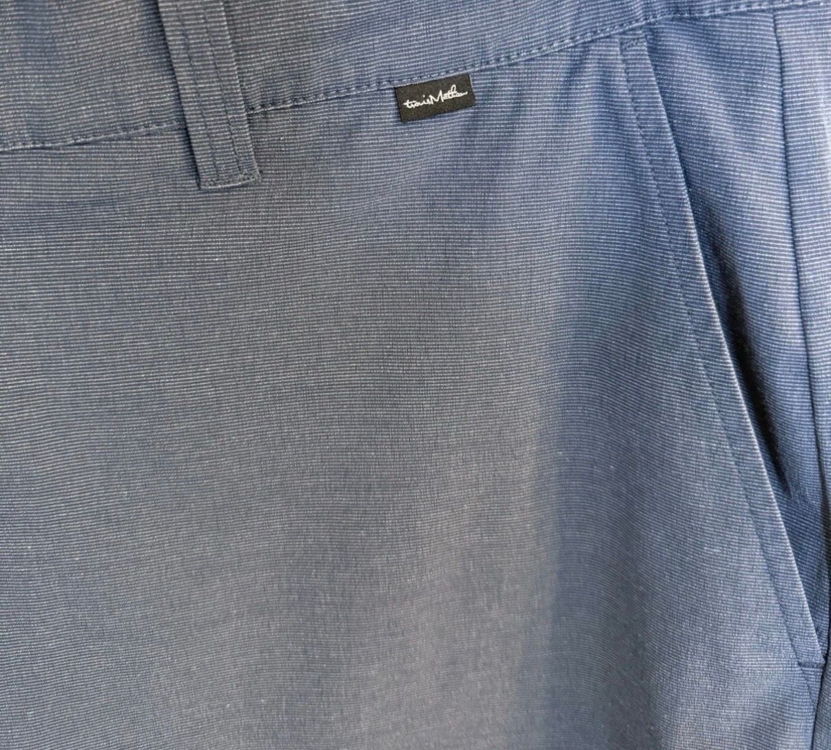 TravisMathew Men's Size 38 Blue Hybrid Performance Golf Walk Shorts 5