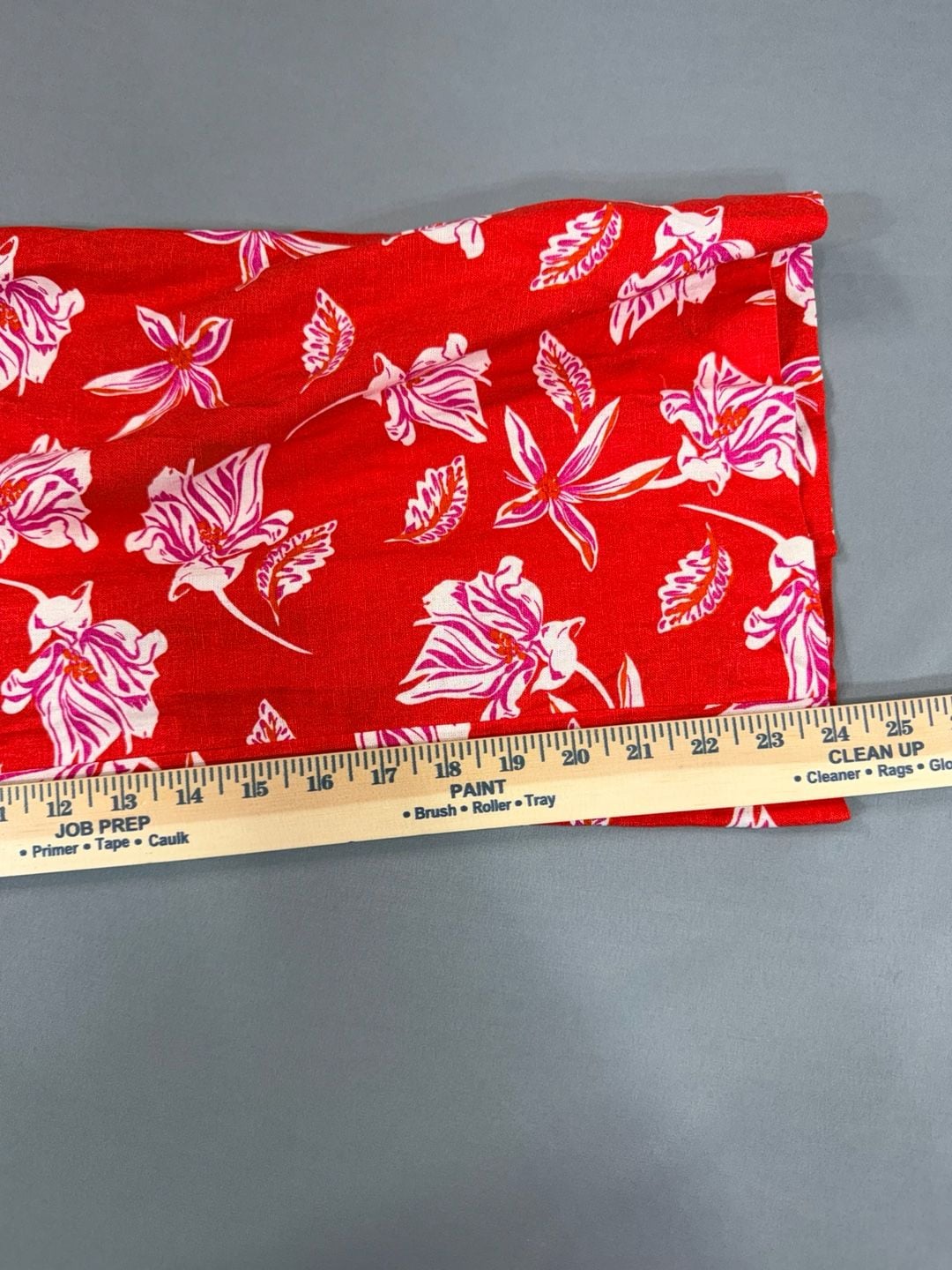 Maison d'Amélie Paris NWT Red Floral Beaded Linen Blend Wide Leg Pants Sz XS 12