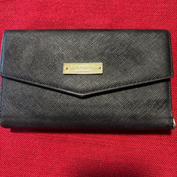 Kate Spade New York Saffiano Leather Envelope Trifold Wristlet Phone Wallet