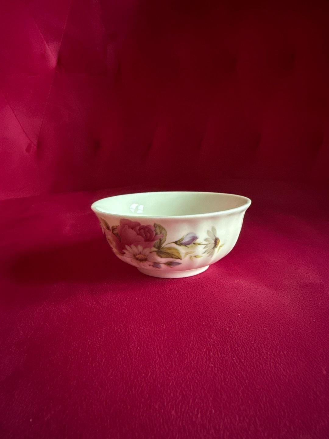 Vintage Allyn Nelson Collection Fine Bone China Floral Bowl Made in England 2