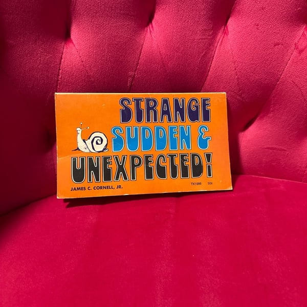 Strange, Sudden & Unexpected! Vintage 1972 Scholastic Paperback 