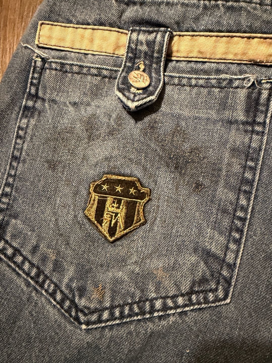 Vintage Red Ape Baggy Denim Jean Shorts Y2K Skater Jorts 6