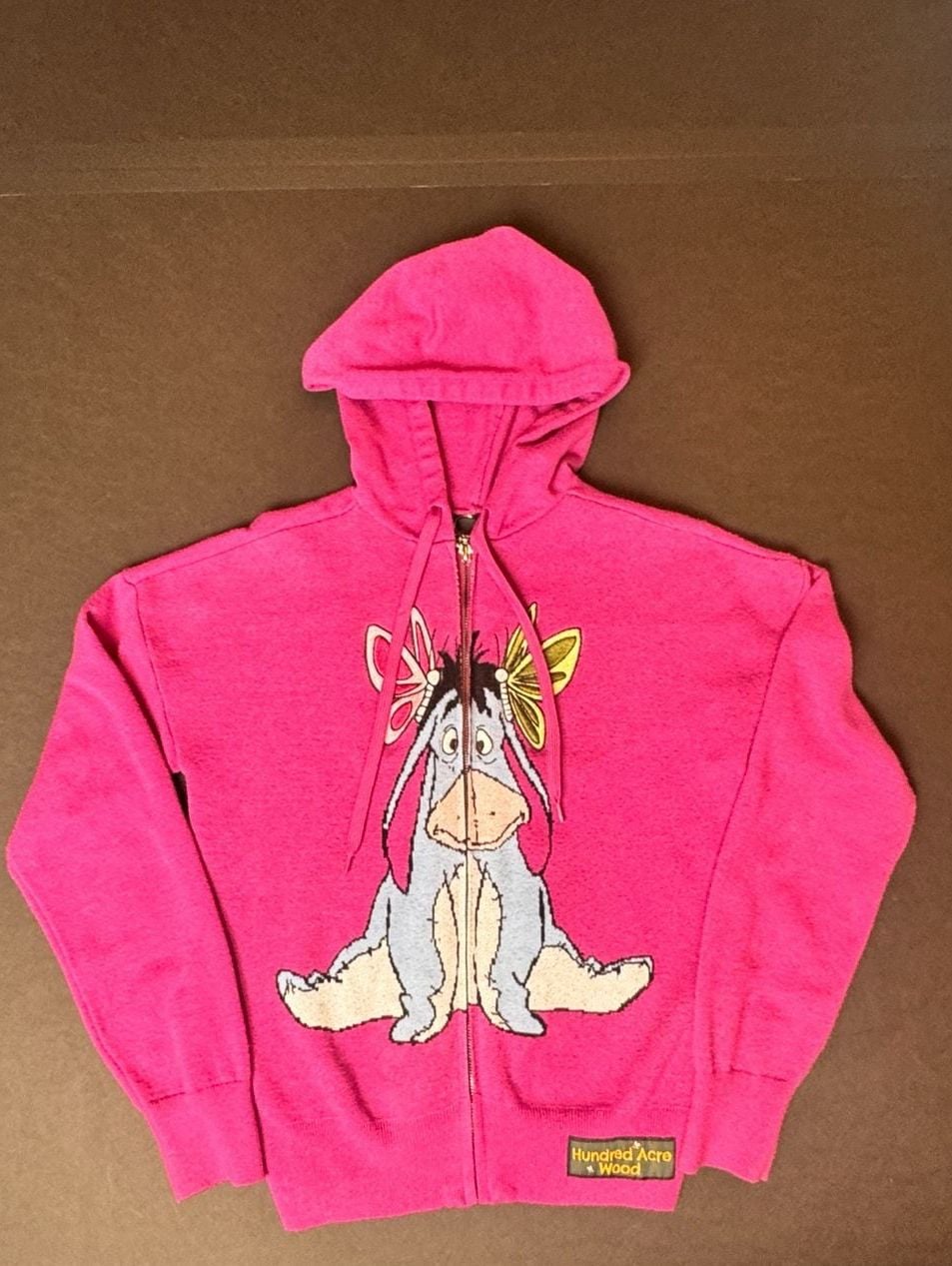 Disney Winnie the Pooh Eeyore Women's Knit Zip-Up Hoodie Hundred Acre 1054 2