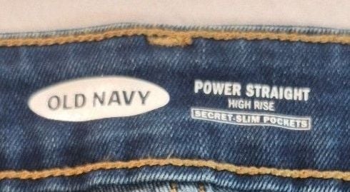 Old Navy Power Straight High Rise Secret-Slim Pockets Jeans size 2 3