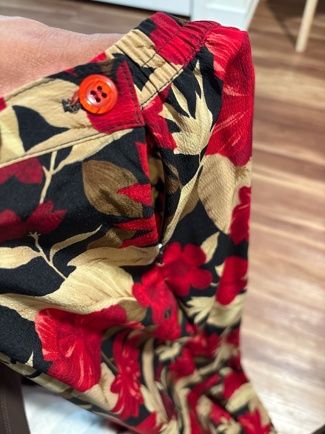 Vintage Jessica Scott Floral Hawaiian Maxi Skirt Button Front Size S 7
